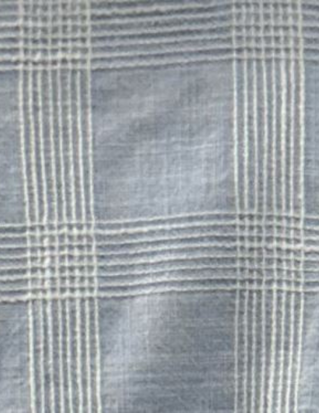 IDENTITI Men Slim Fit Cutaway Collar Checks Shirt In Blue.