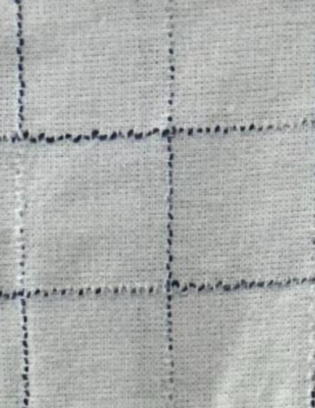 IDENTITI Men Slim Fit Mandarin Collar Checks Shirt In Offwhite.