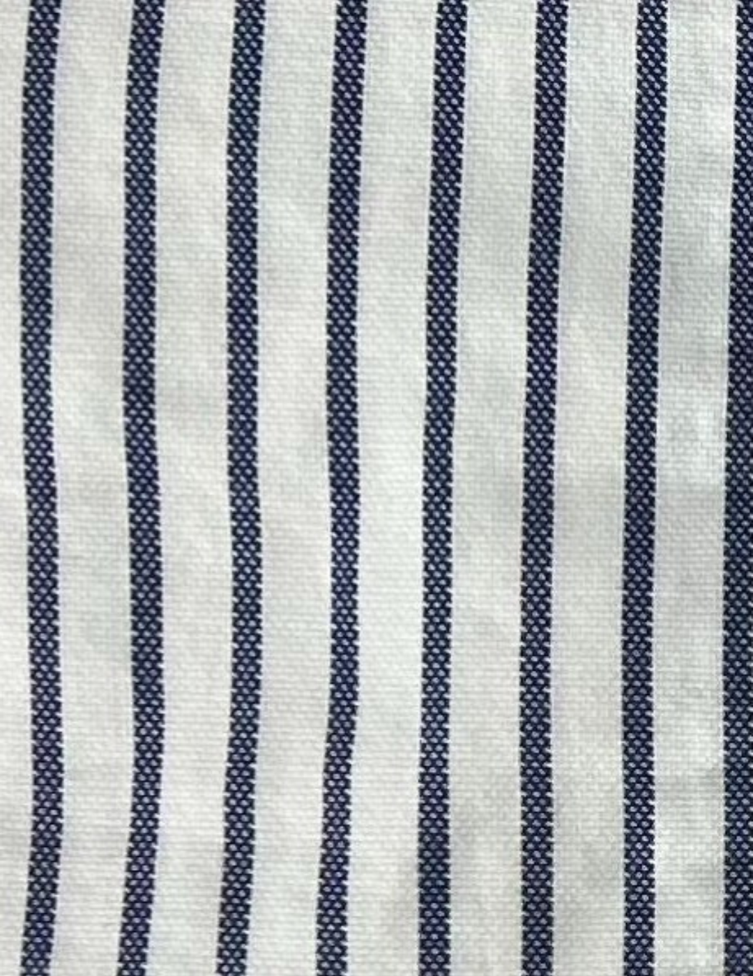 IDENTITI Men Slim Fit Mandarin Collar Striped Shirt In Blue.