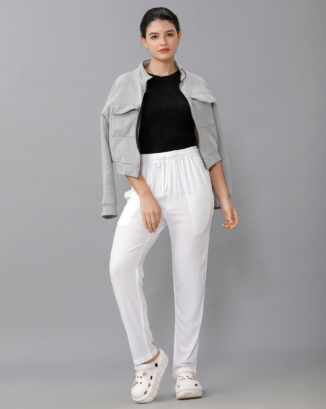 Identiti Casual Trouser - White