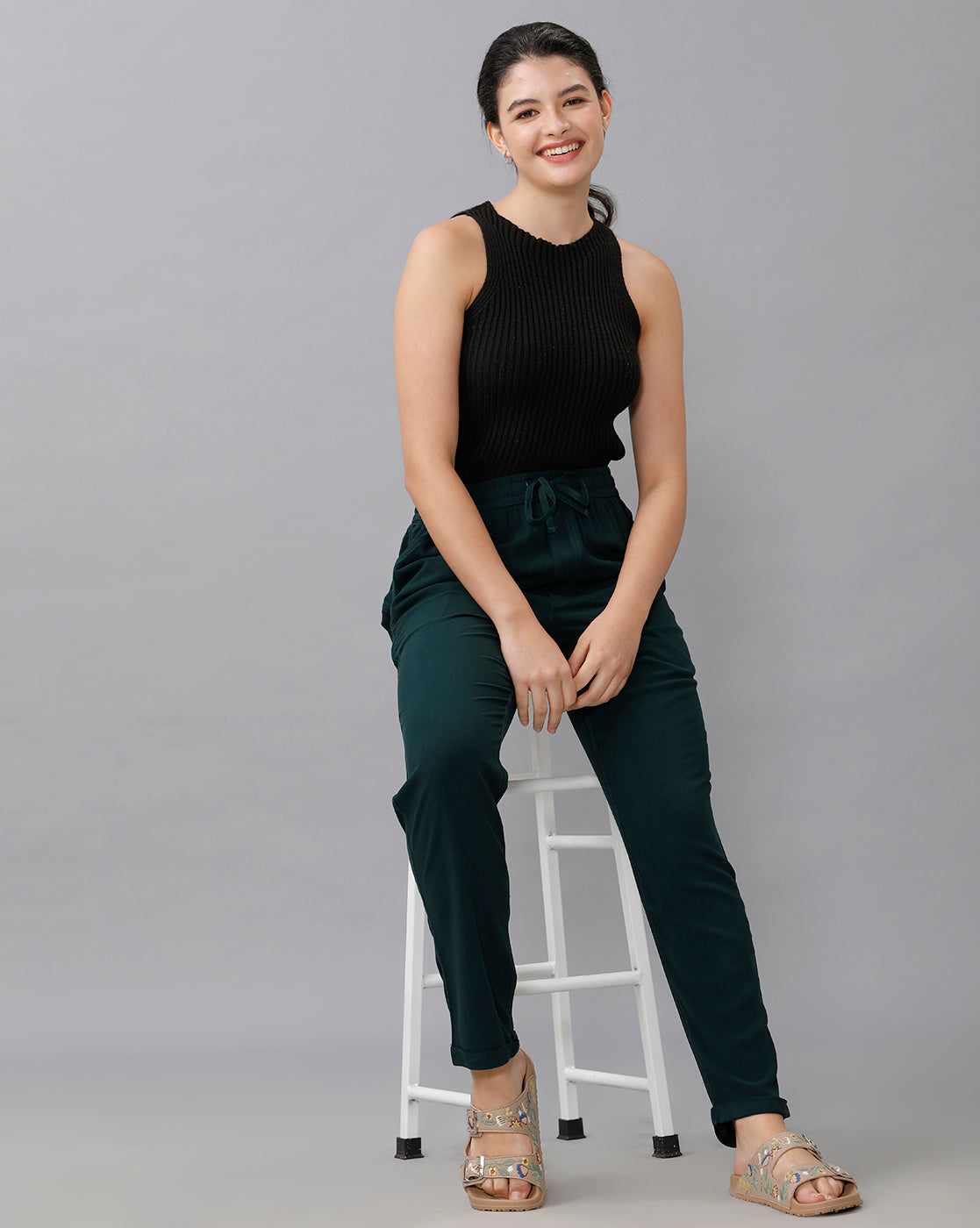 Identiti Casual Trouser - Green