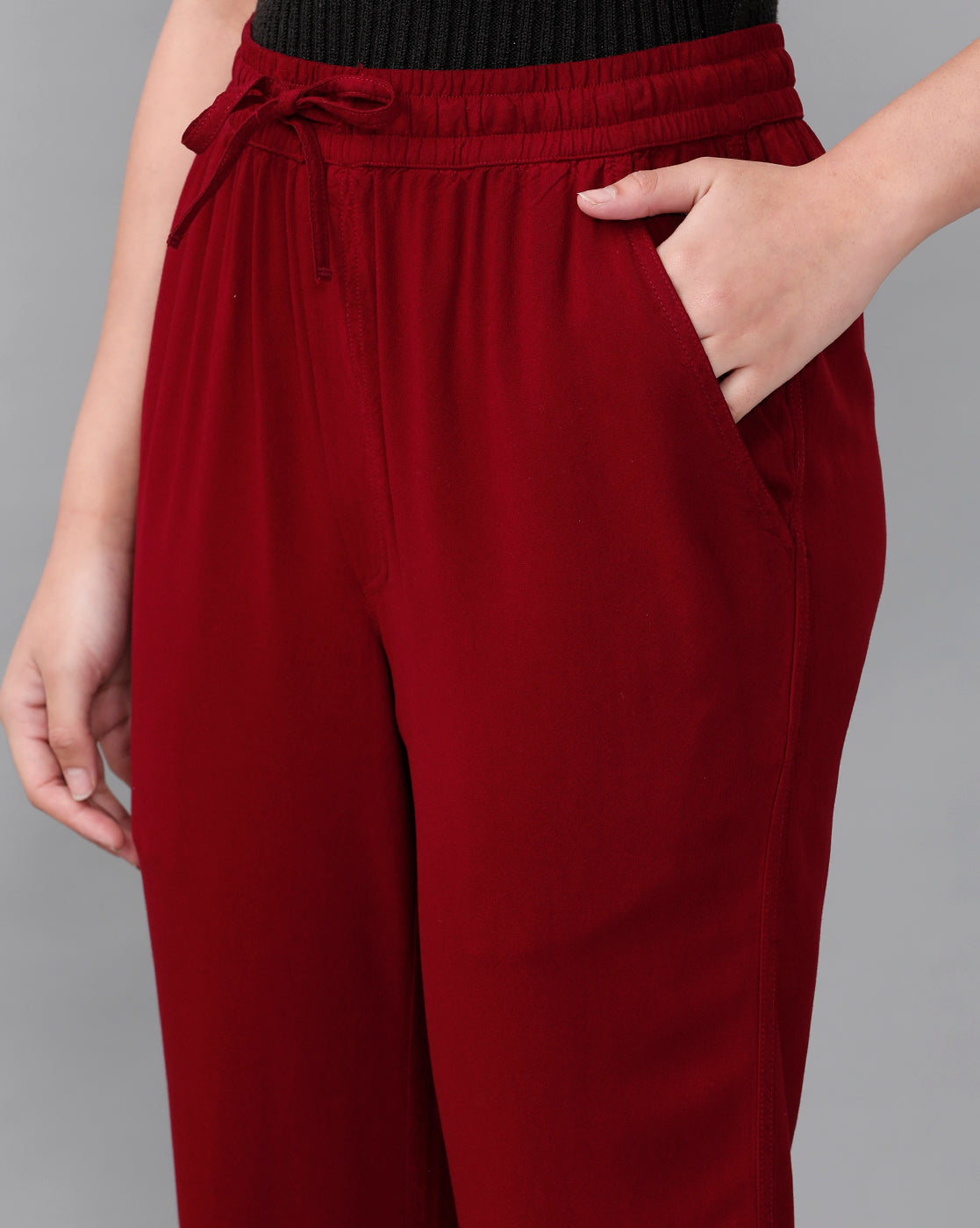 Identiti Casual Trouser - Maroon