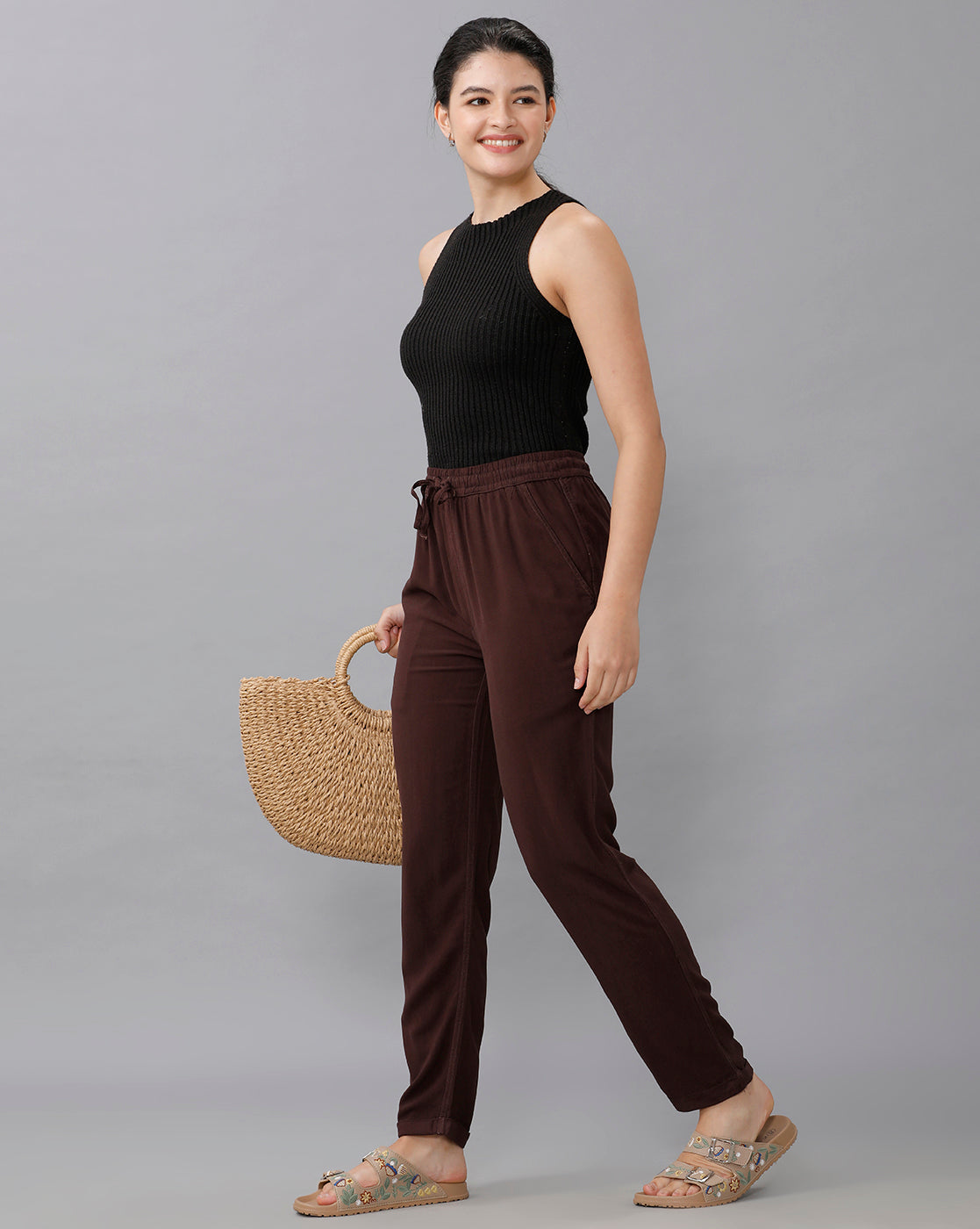 Identiti Casual Trouser - Brown