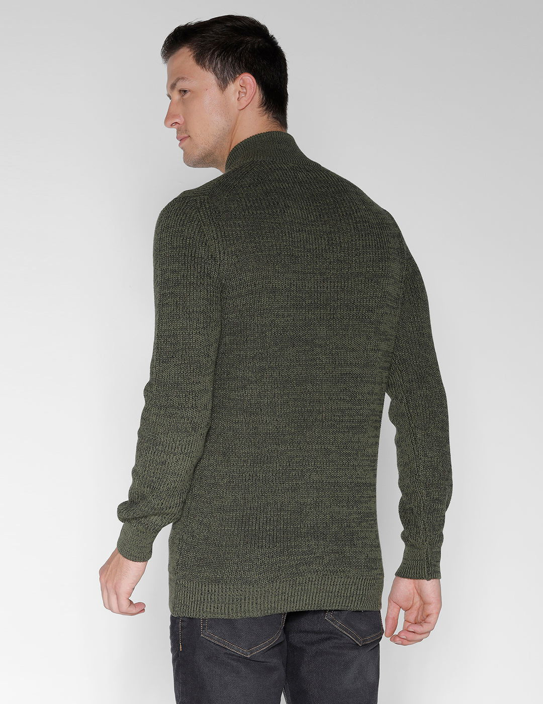 Identiti Full Sleeve Solid Slim Fit Cotton Casual Pull Over