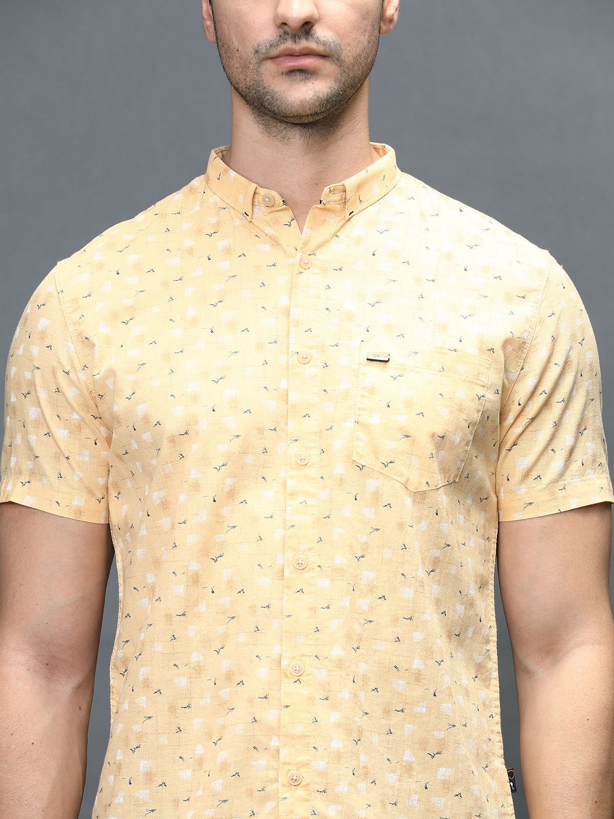 Men Slim Fit Printed Shirt