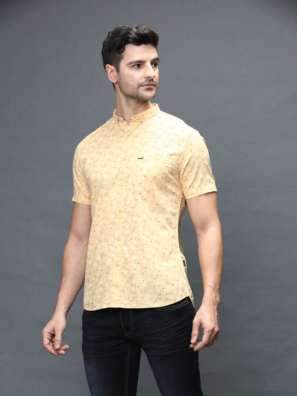 Men Slim Fit Printed Shirt