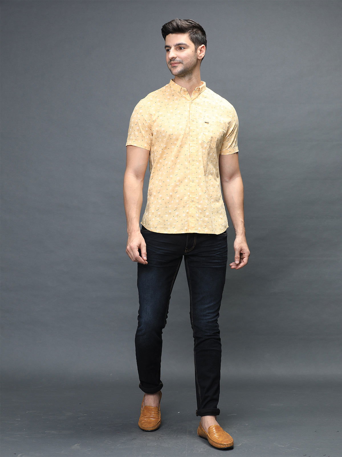 Men Slim Fit Printed Shirt