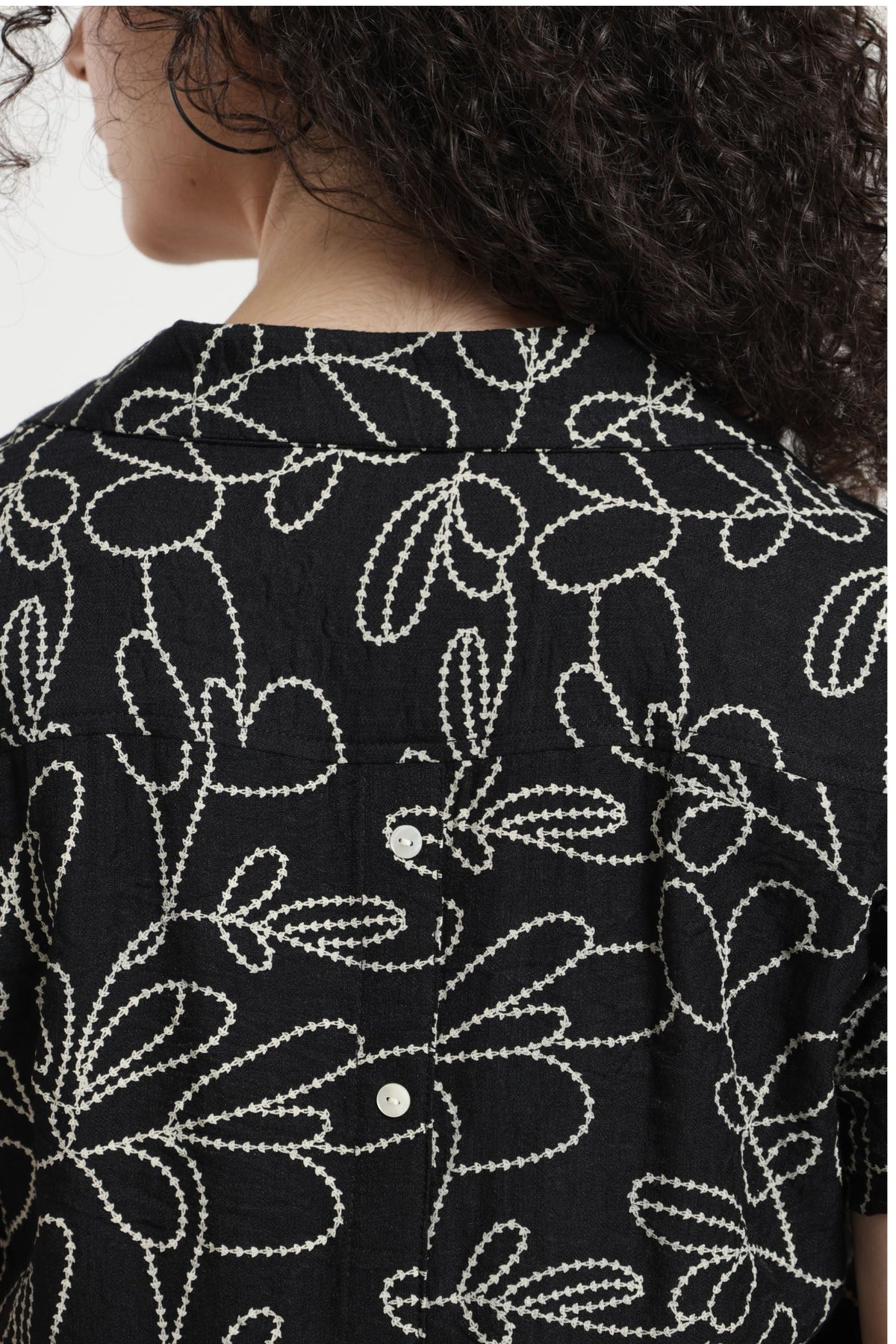 Women Casual Printed Top - Black