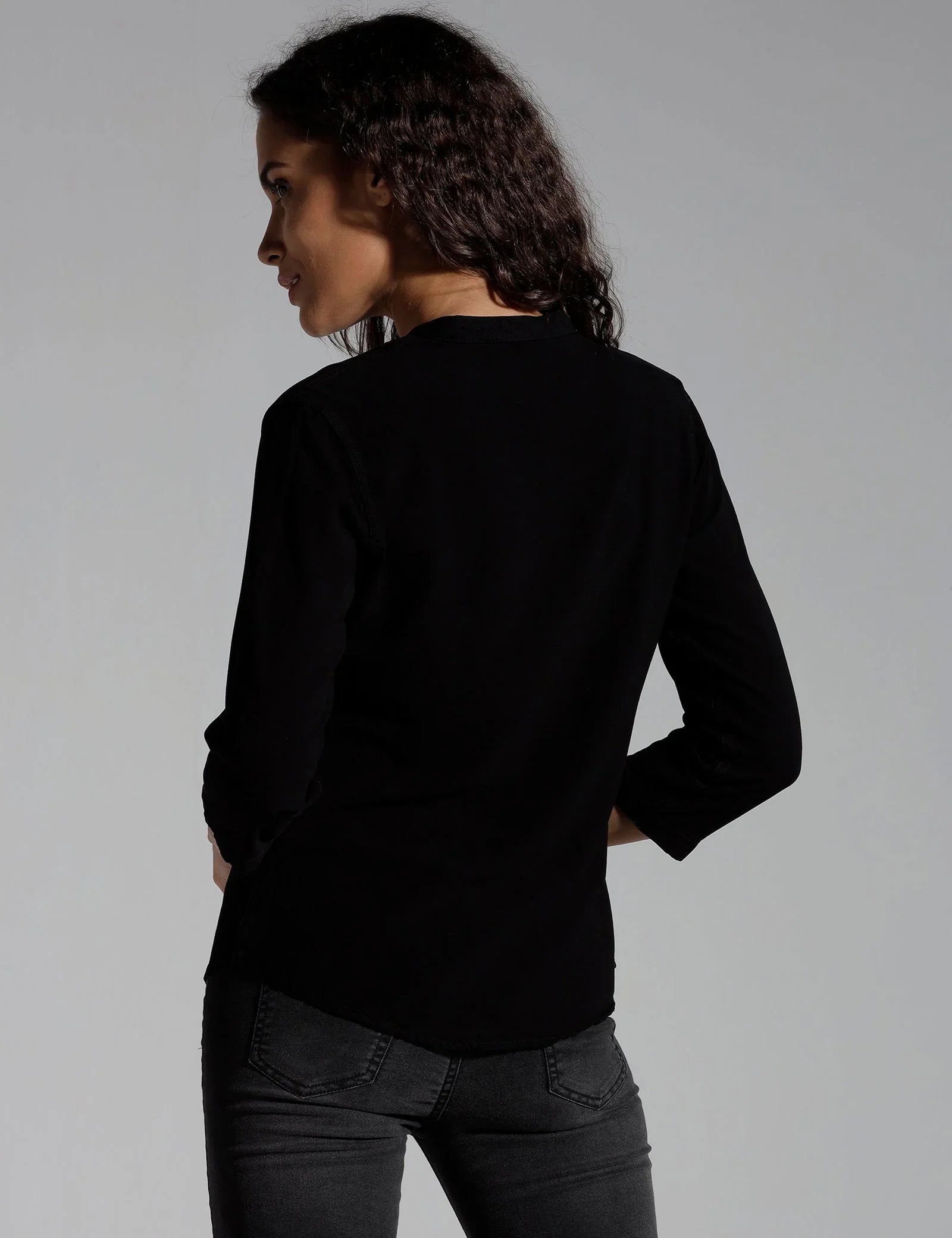 Women Solid Viscose Regular Fit Casual Shirt