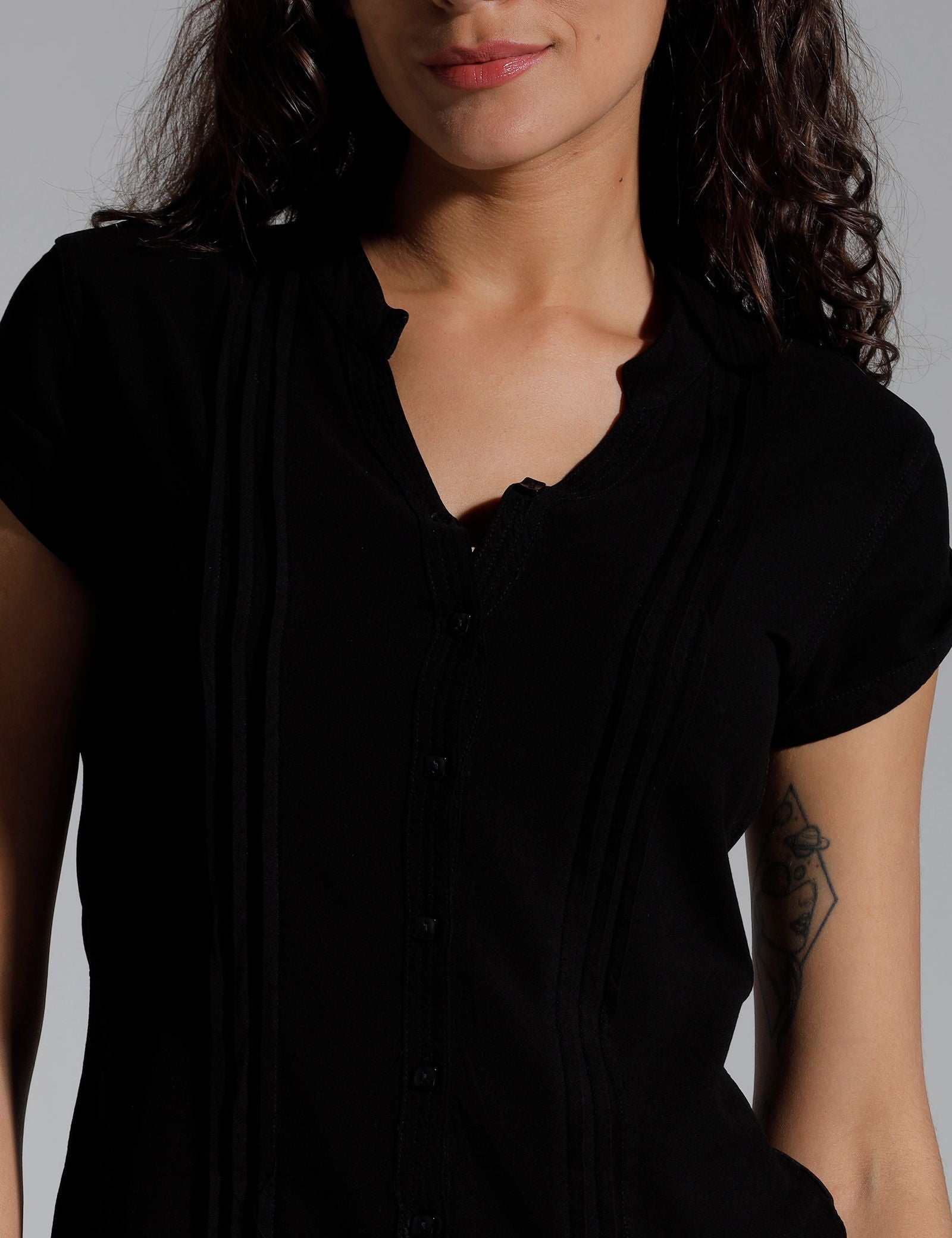 Women Solid Viscose Regular Fit Casual Shirt