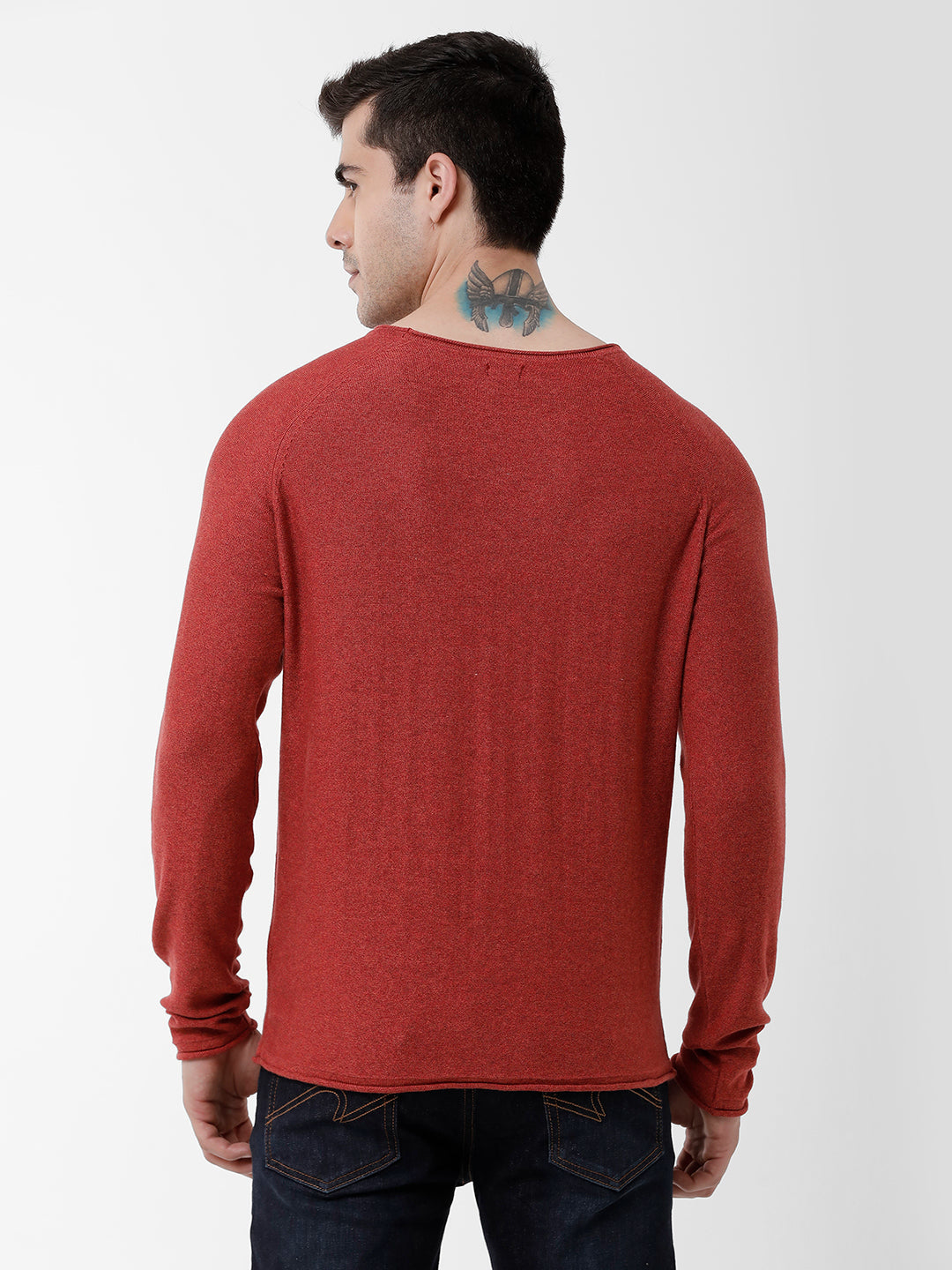 IDENTITI Men Light Weight Pull Over In Grindle Yarn