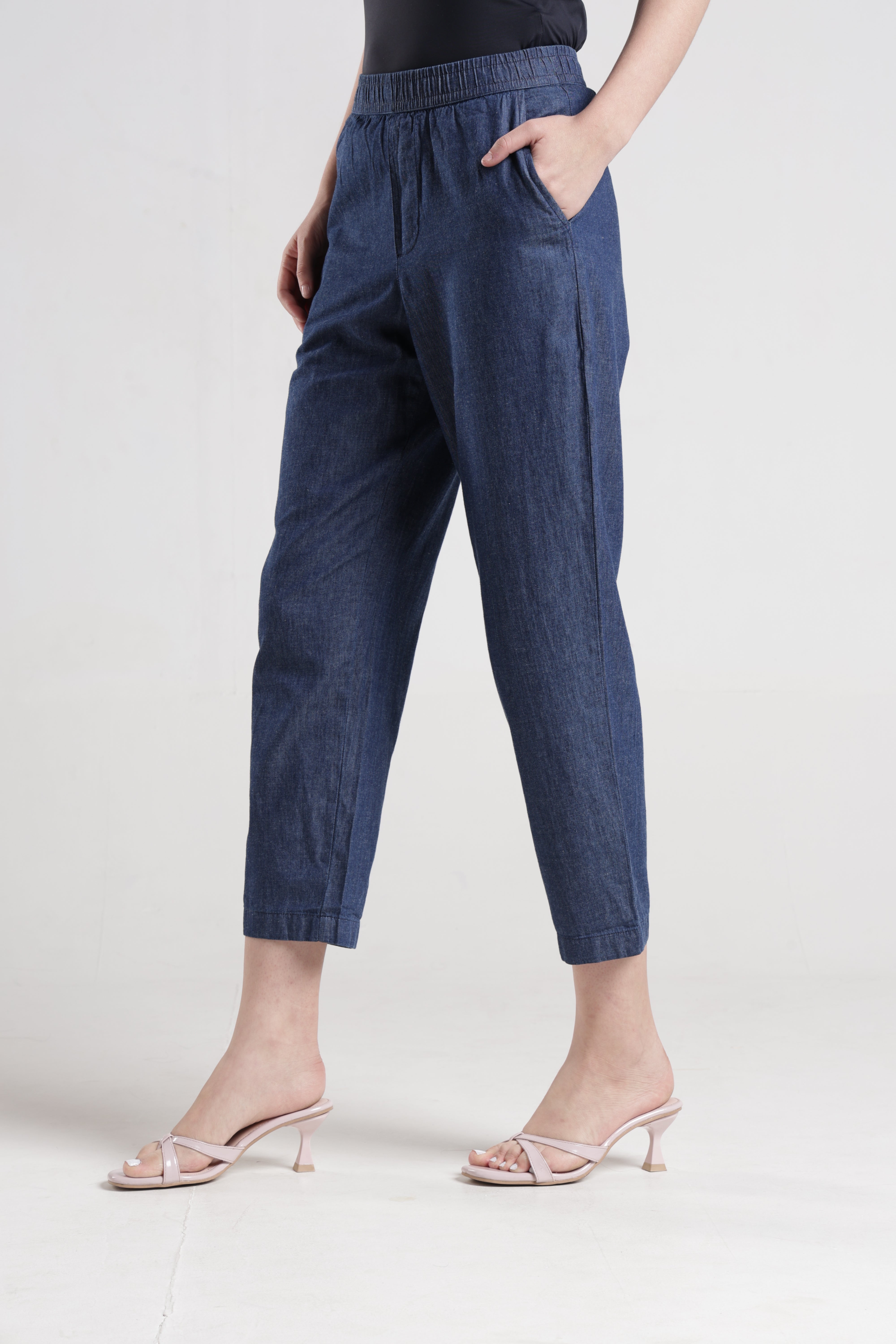 Identiti Women Casual Trouser - Indigo