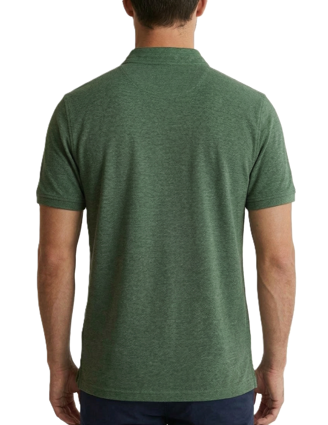 IDENTITI Men Slim Fit Mandarin Neck Solid T-Shirt In Green.