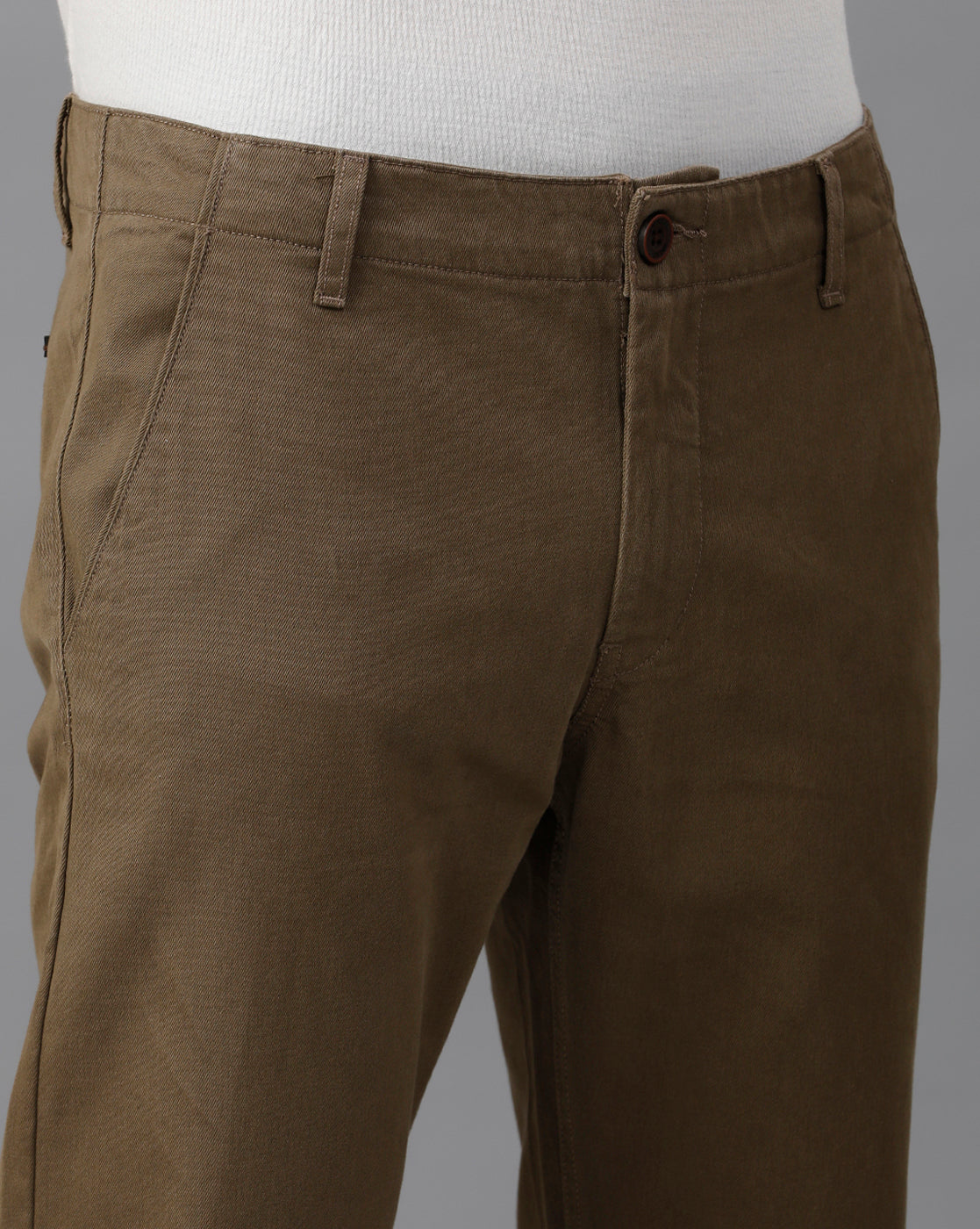 IDENTITI Men Slim Fit Cargo Jogger In Brown.