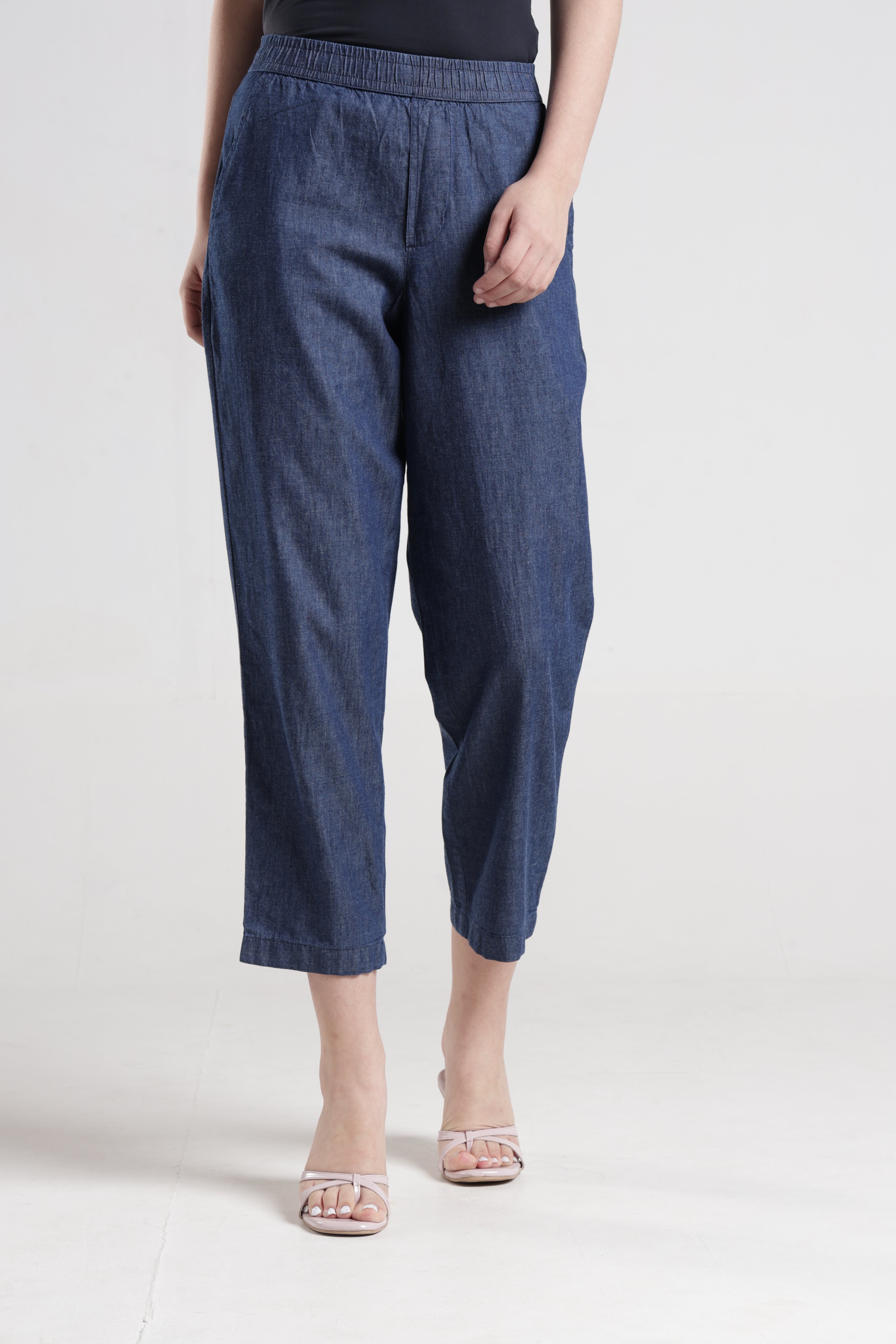 Identiti Women Casual Trouser - Indigo