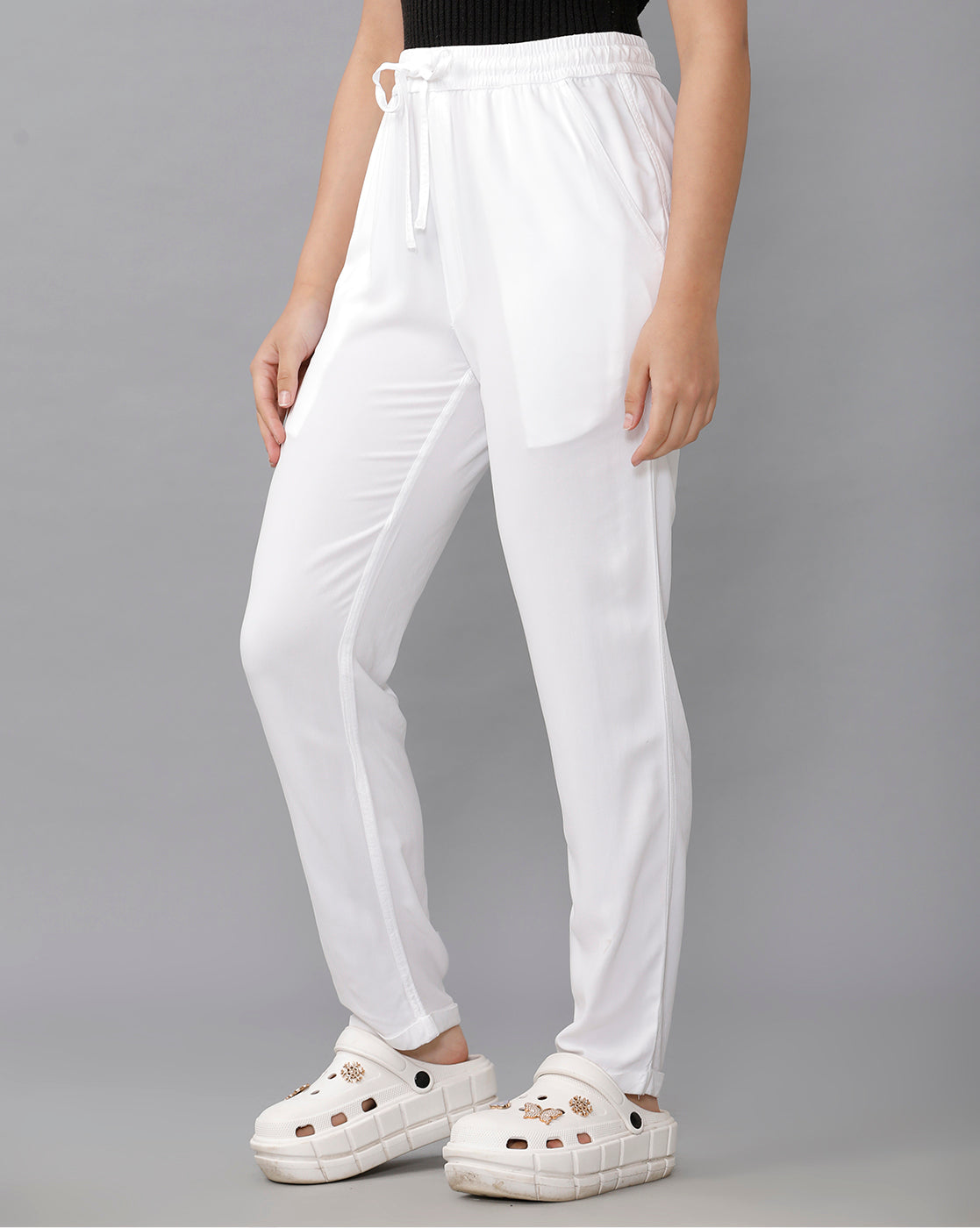 Identiti Casual Trouser - White