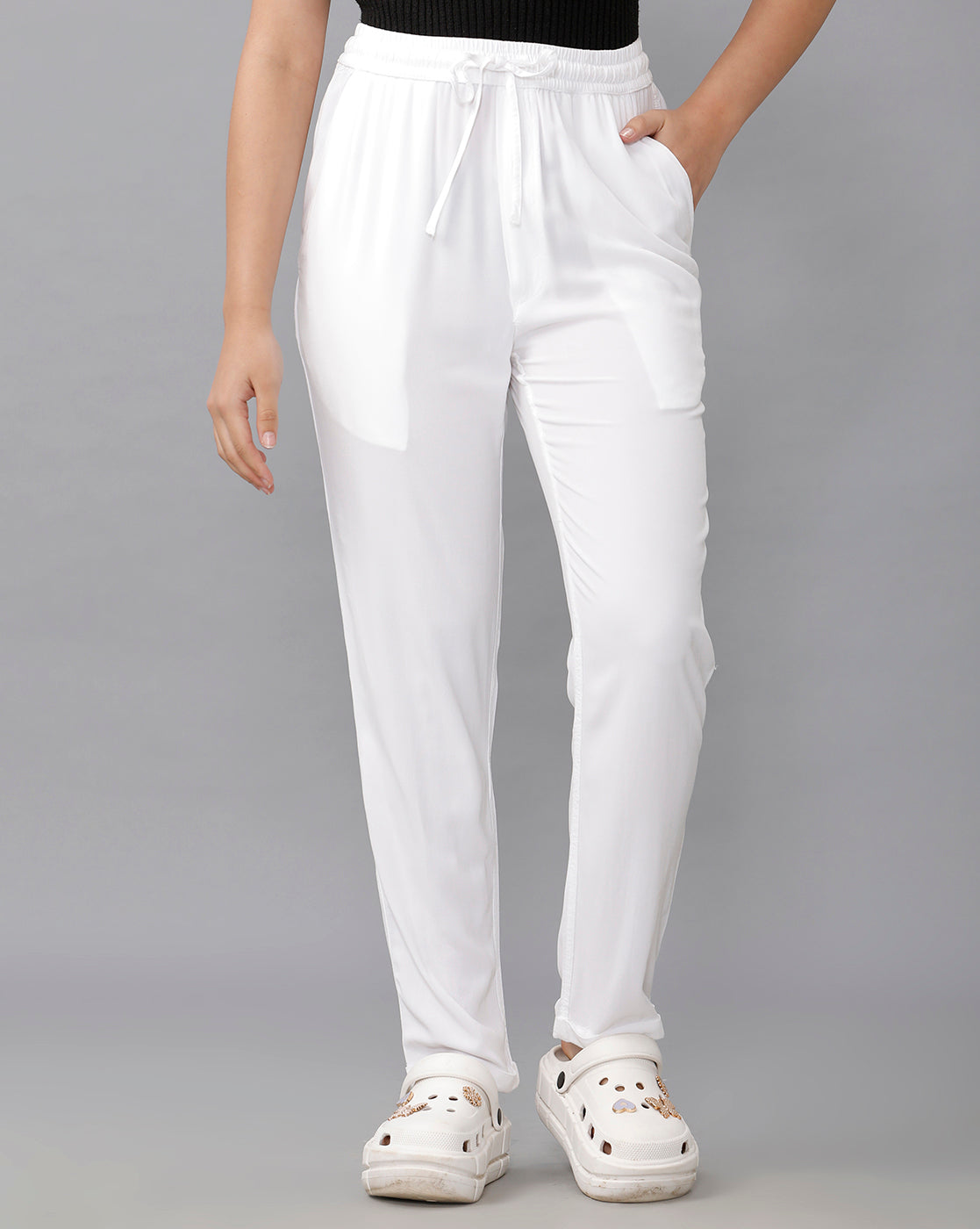 Identiti Casual Trouser - White
