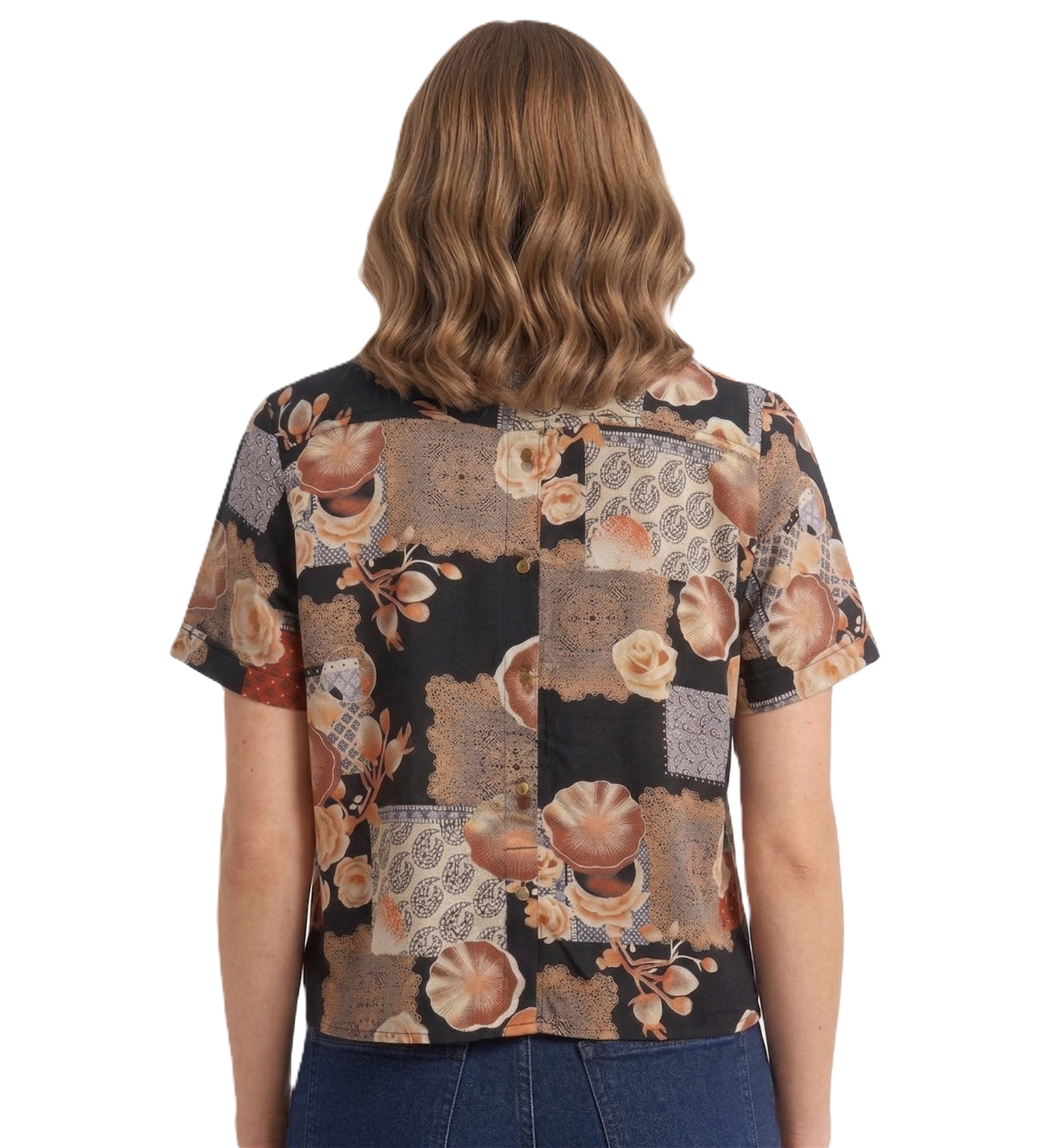 Identiti Women Printed Casual Top - Brown.