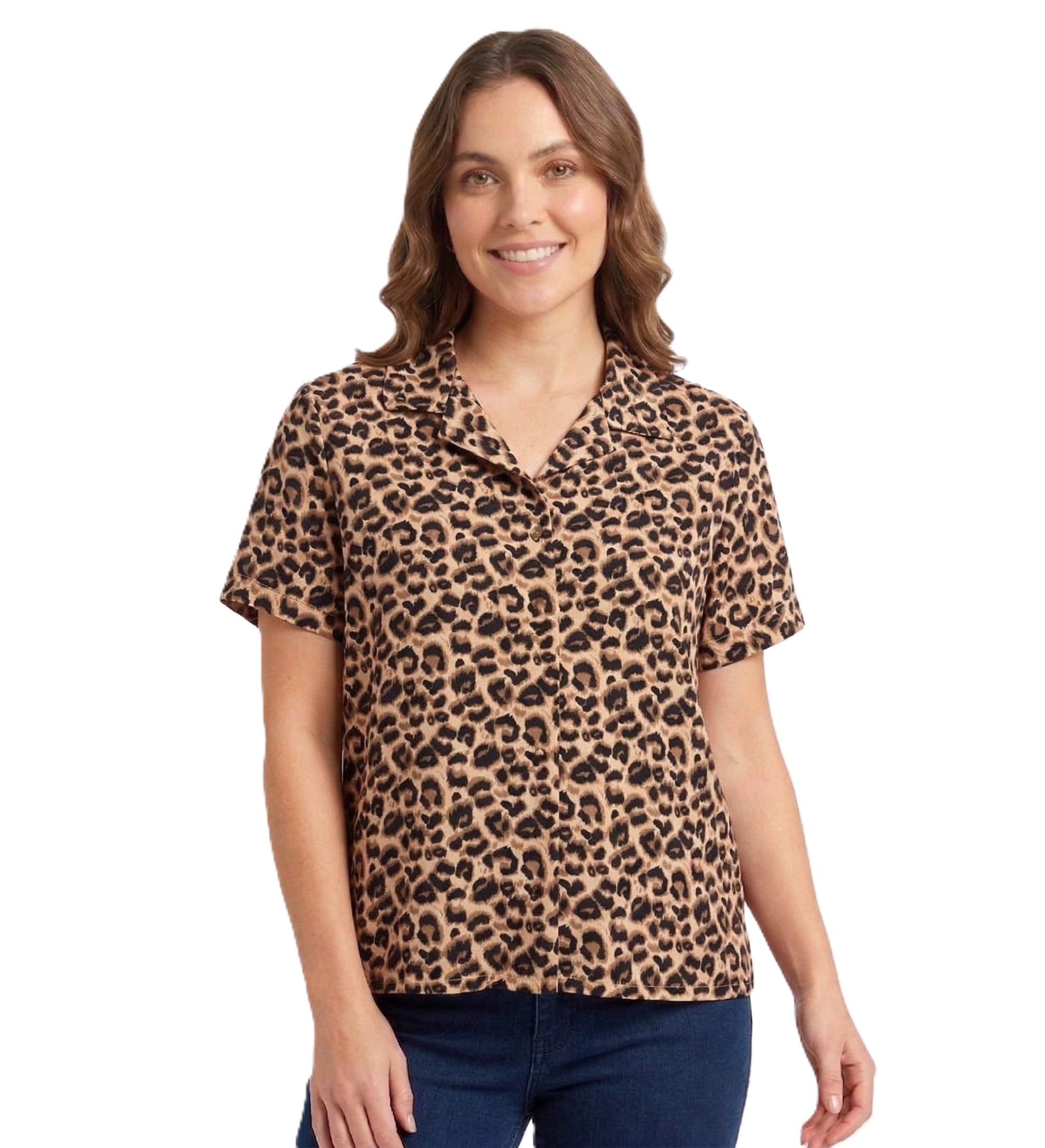 Identiti Women Printed Casual Top - Black.