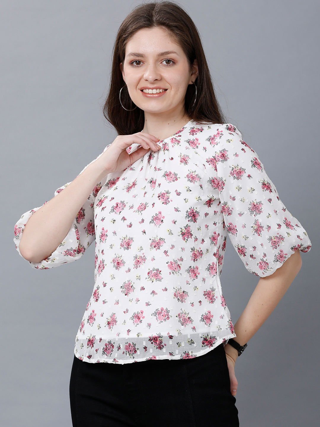 Identiti Women Floral Print Top