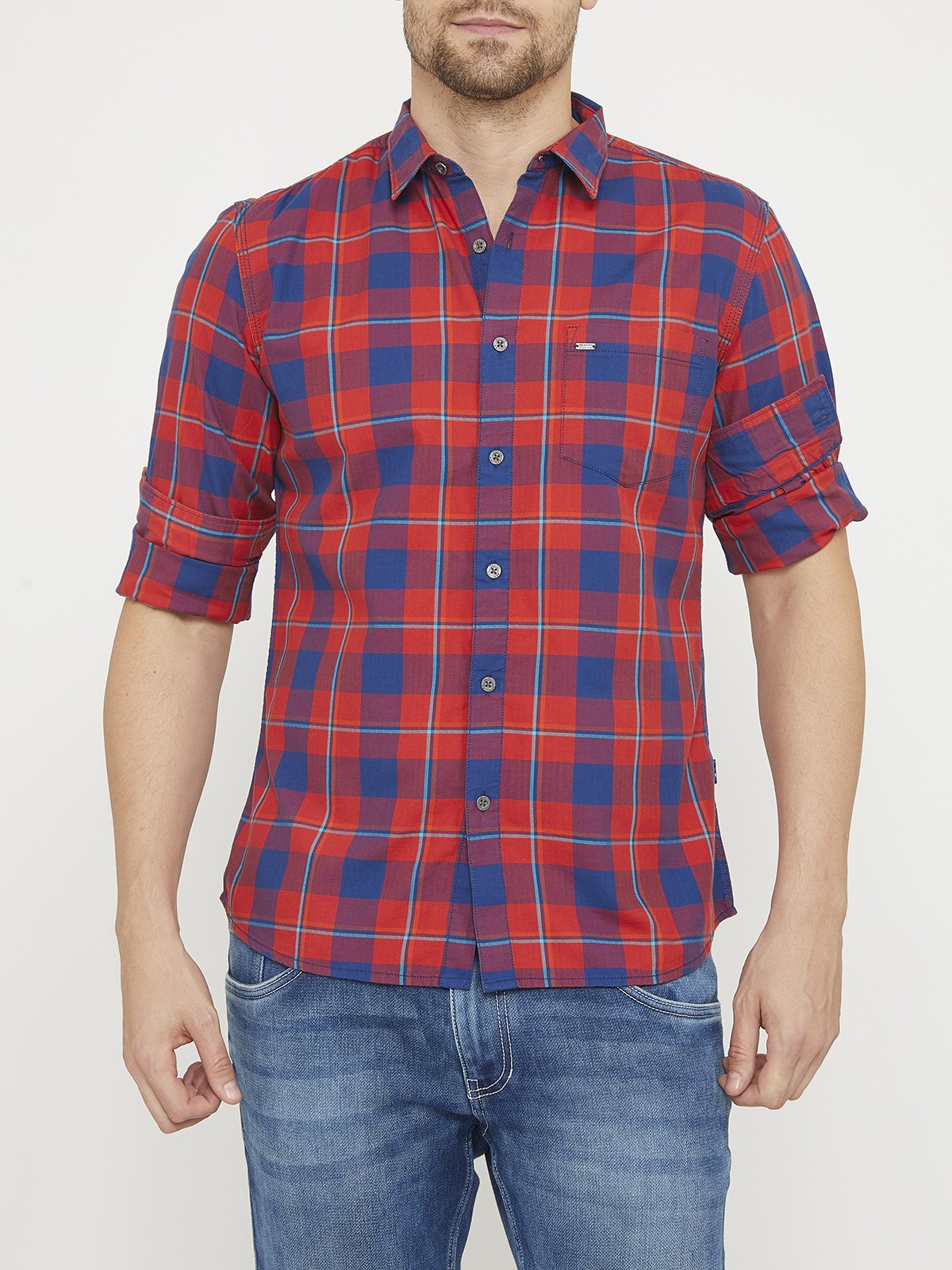 Men Check Shirt