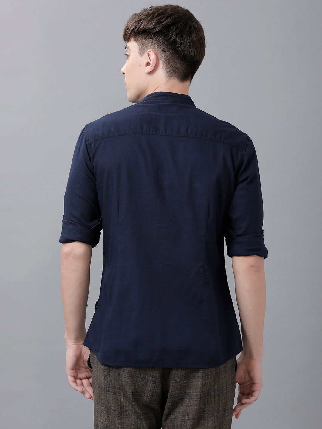 Men Slim Fit Dobby Shirt