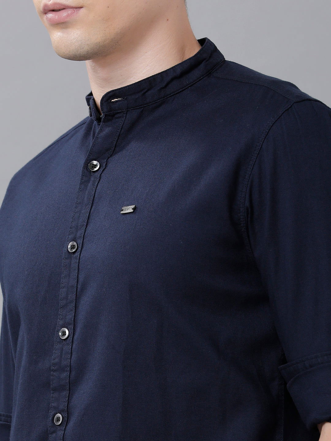 Men Slim Fit Dobby Shirt