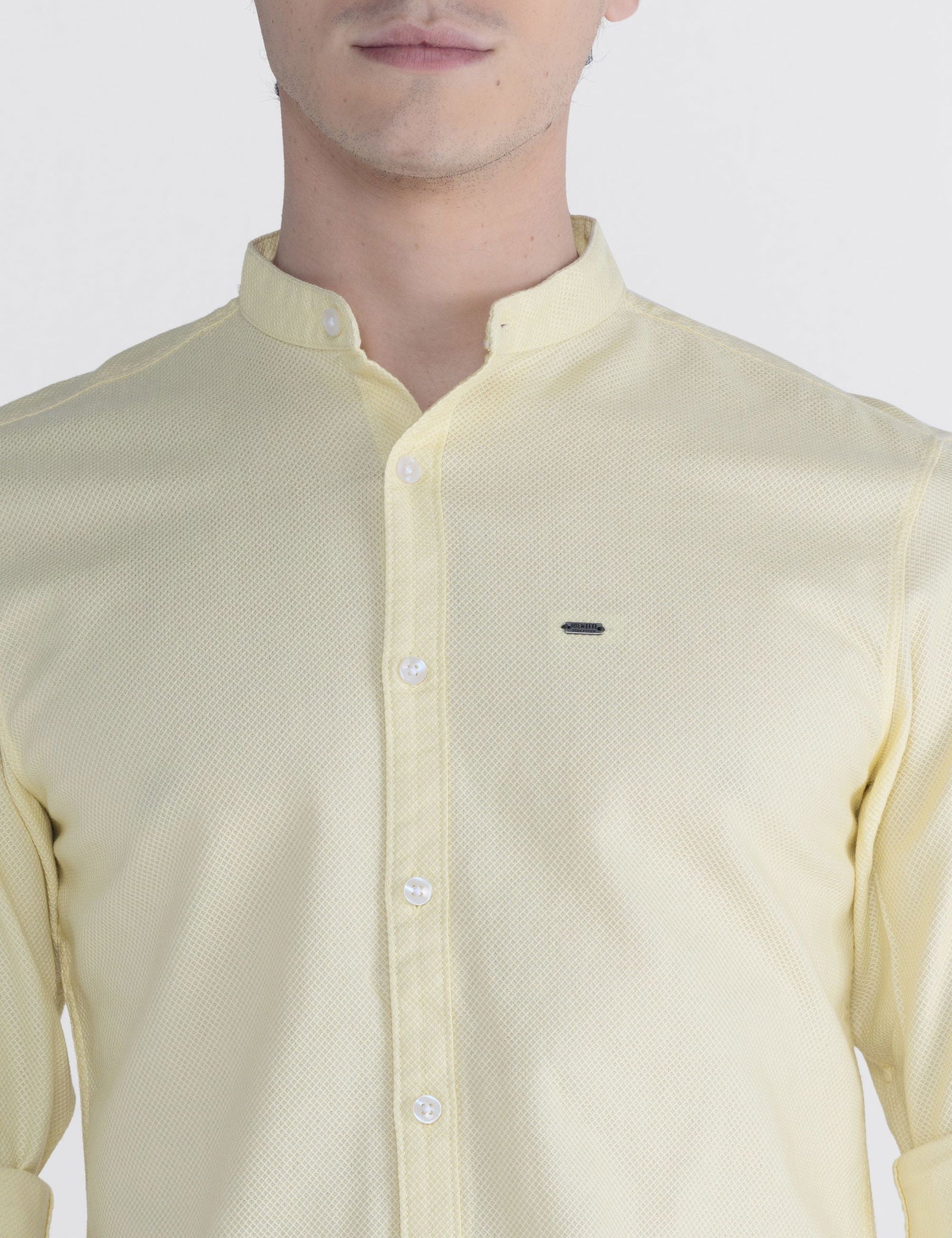 Men Slim Fit Dobby Shirt