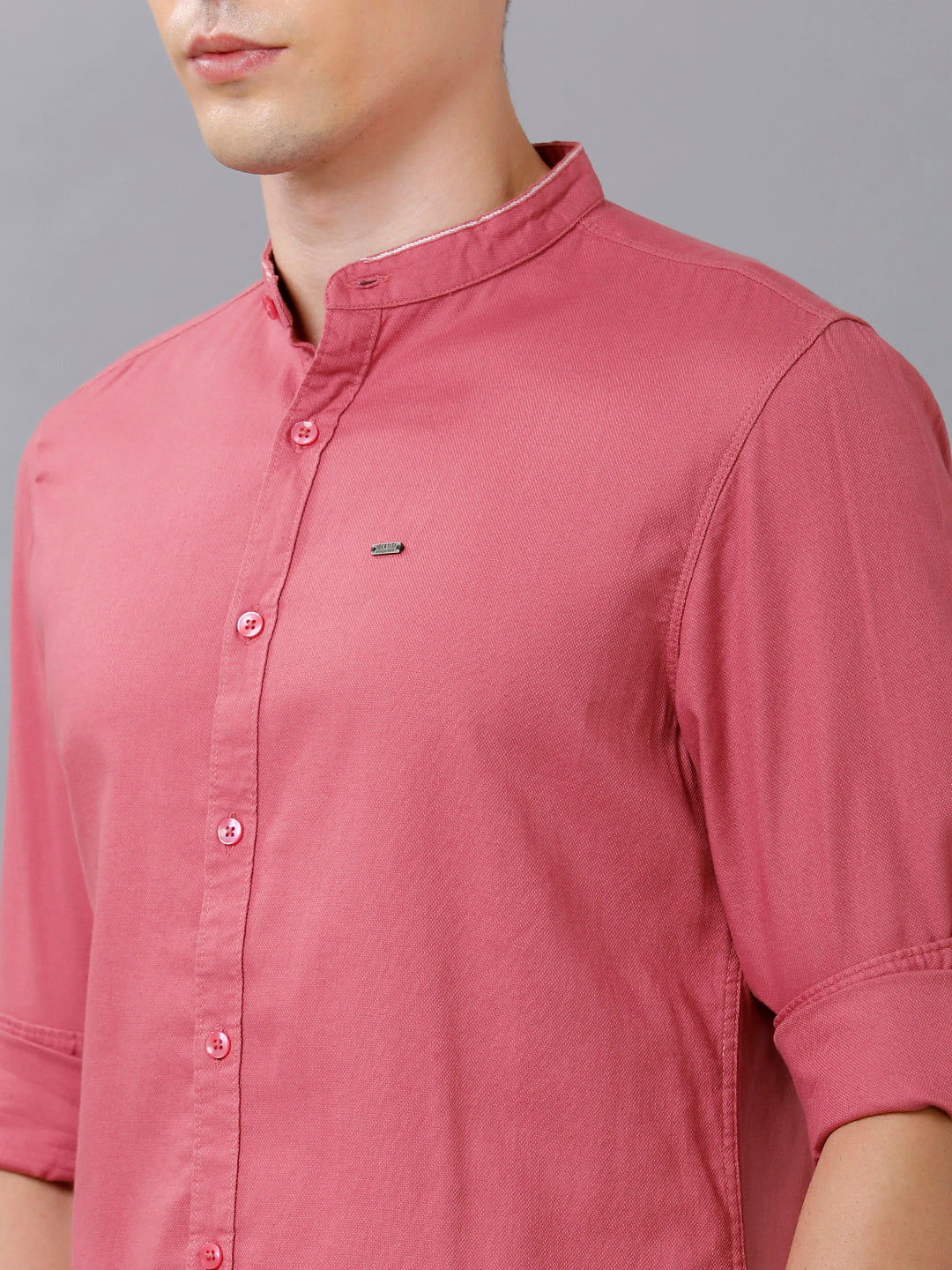 Men Slim Fit Dobby Shirt