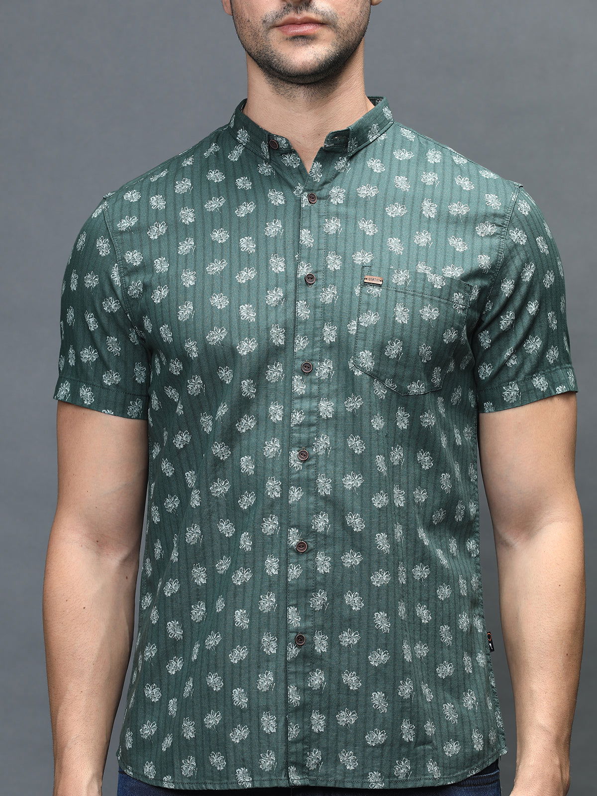 Men Slim Fit Printed Shirt