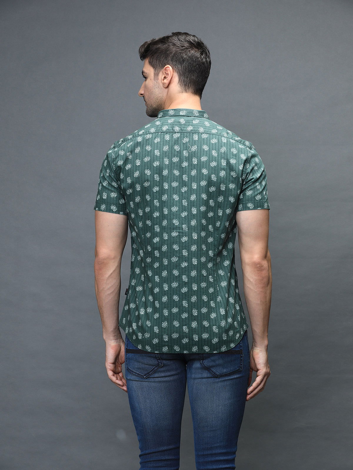 Men Slim Fit Printed Shirt