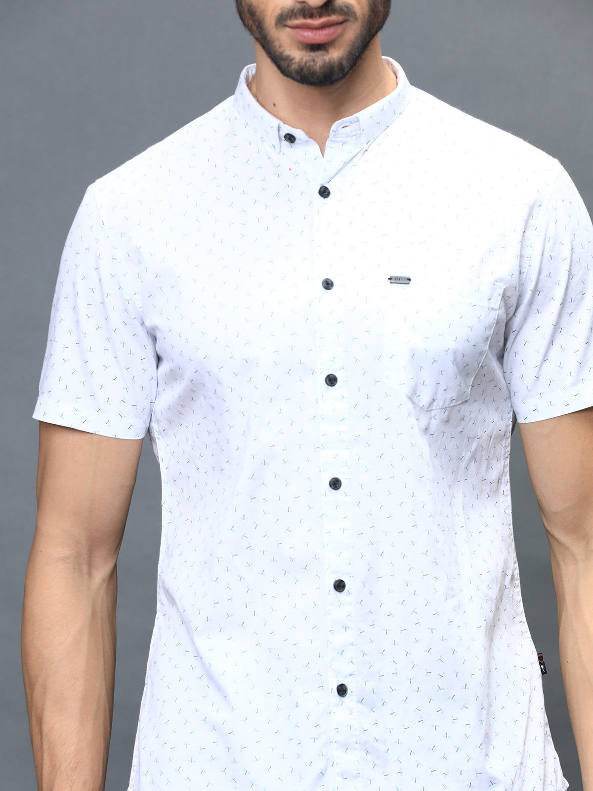 Men Slim Fit Printed Shirt