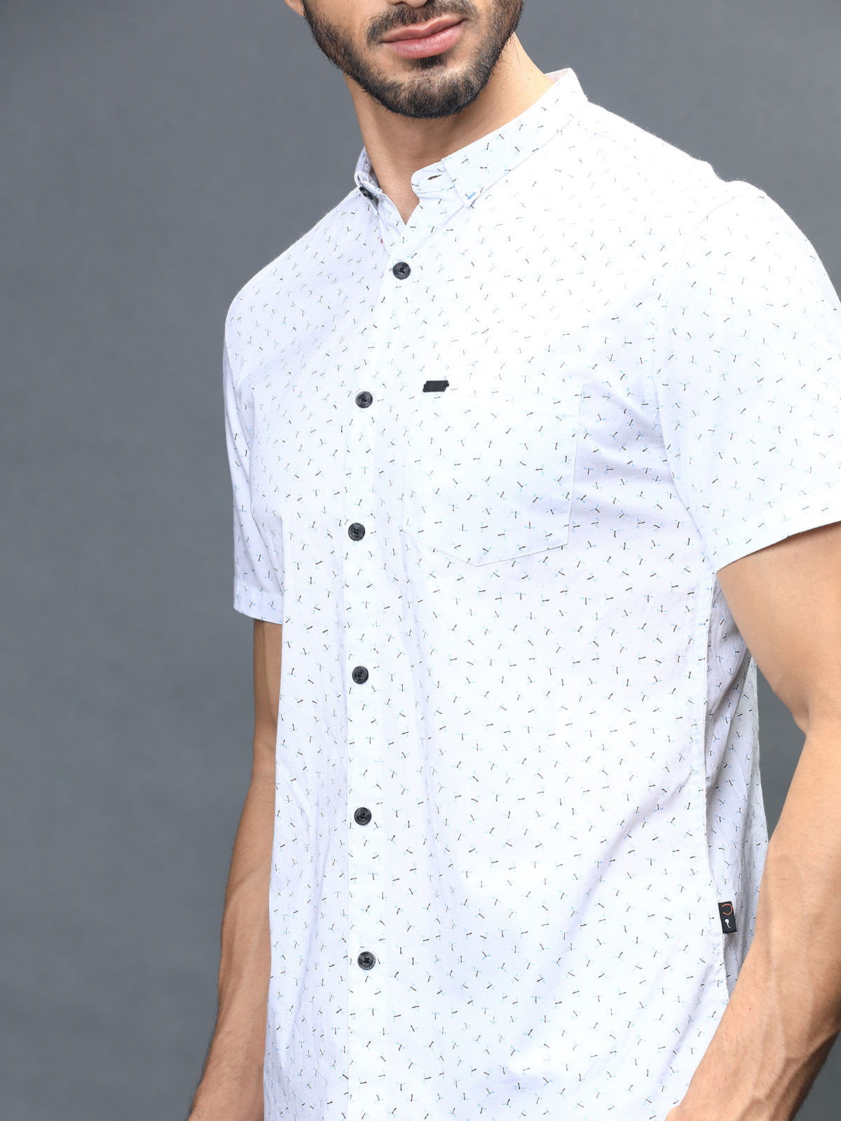 Men Slim Fit Printed Shirt