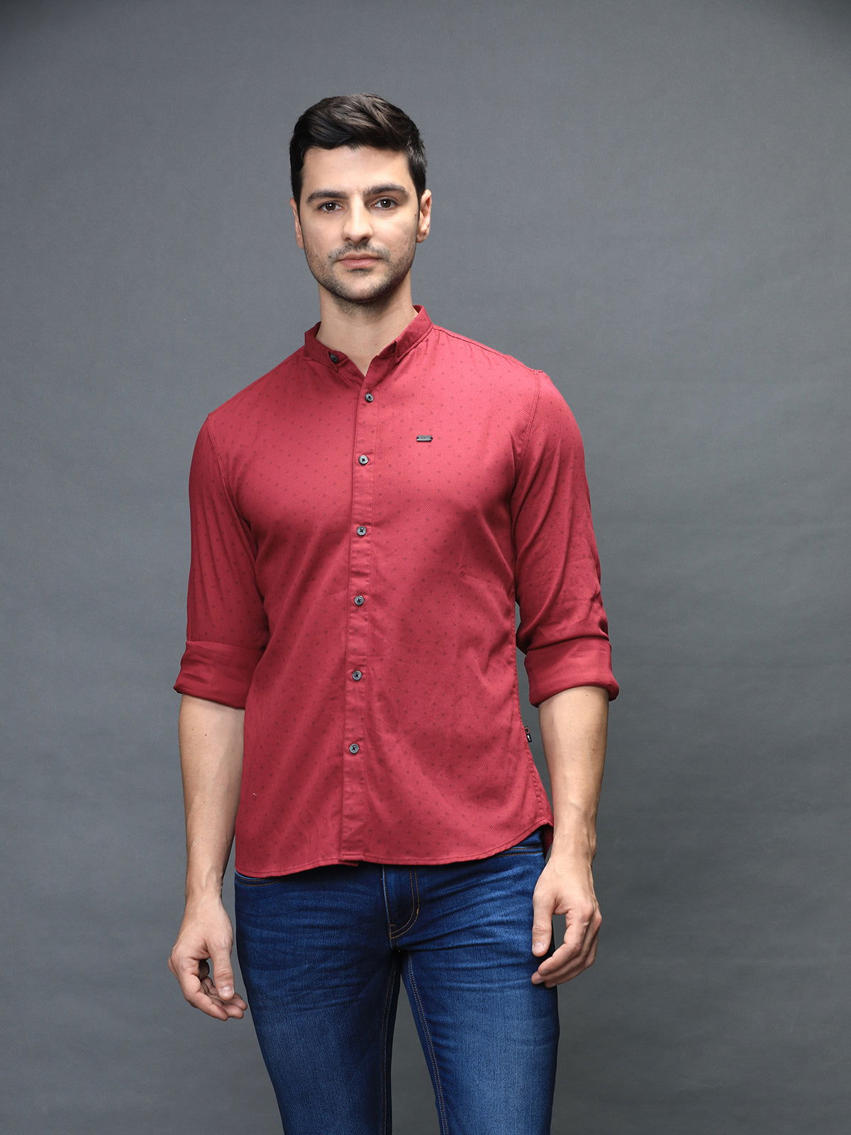 Men Slim Fit Printed Shirt