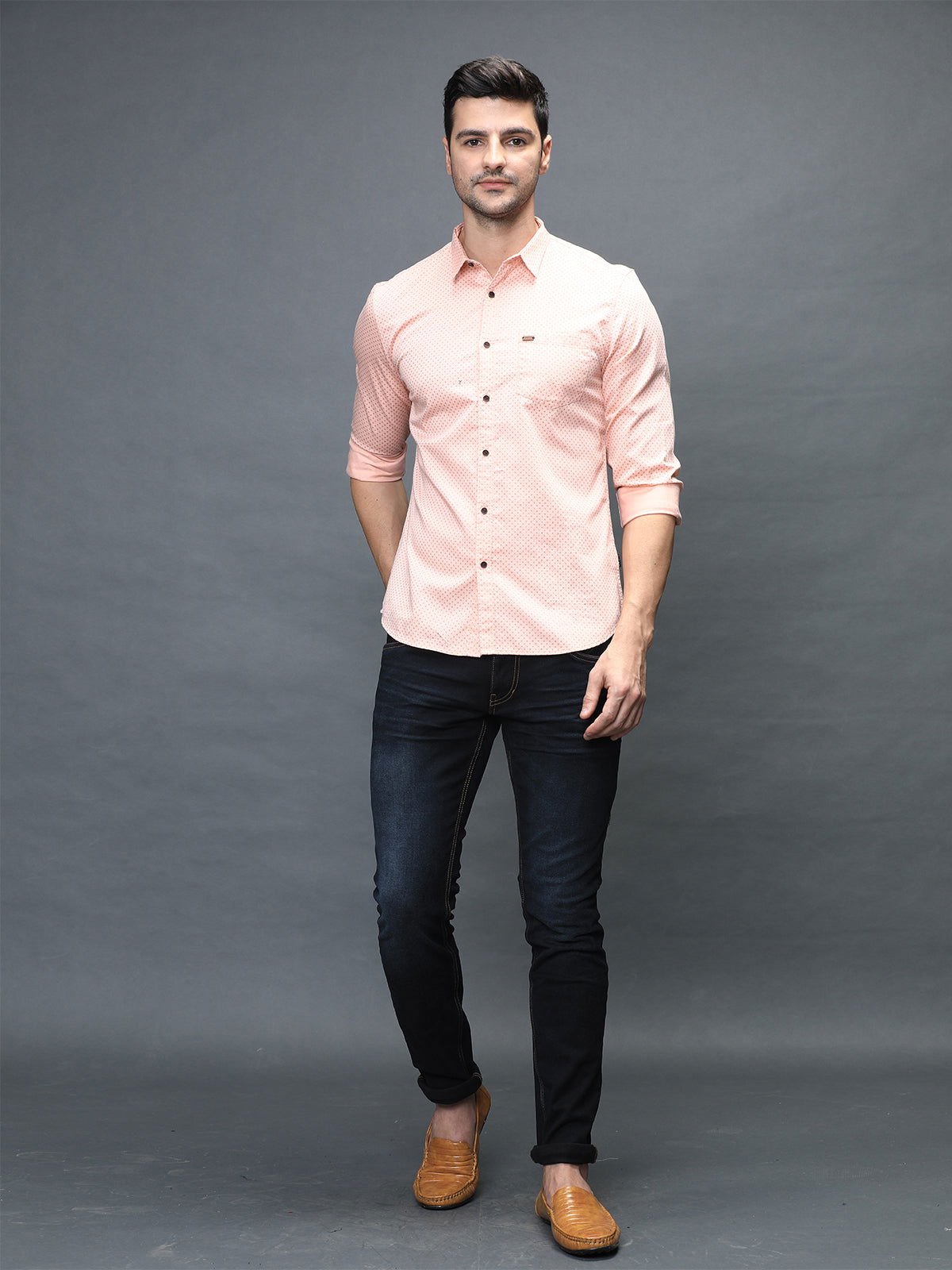 Men Slim Fit Printed Shirt