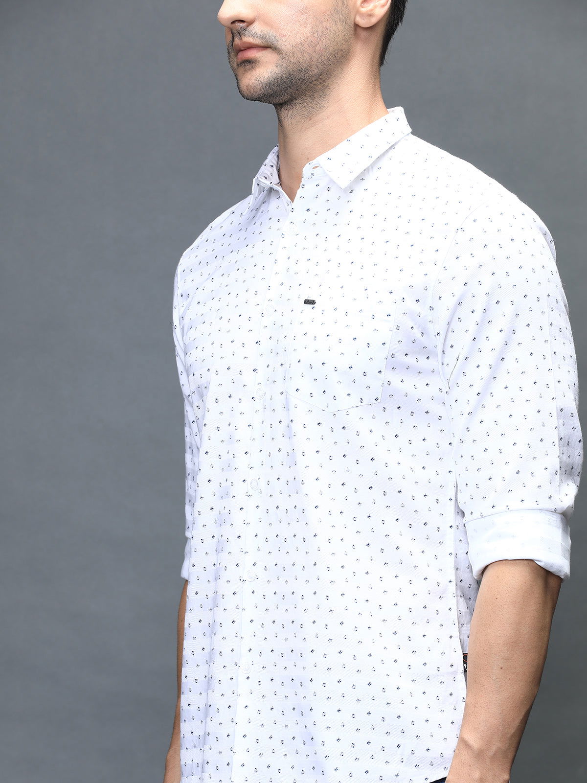 Men Slim Fit Printed Shirt