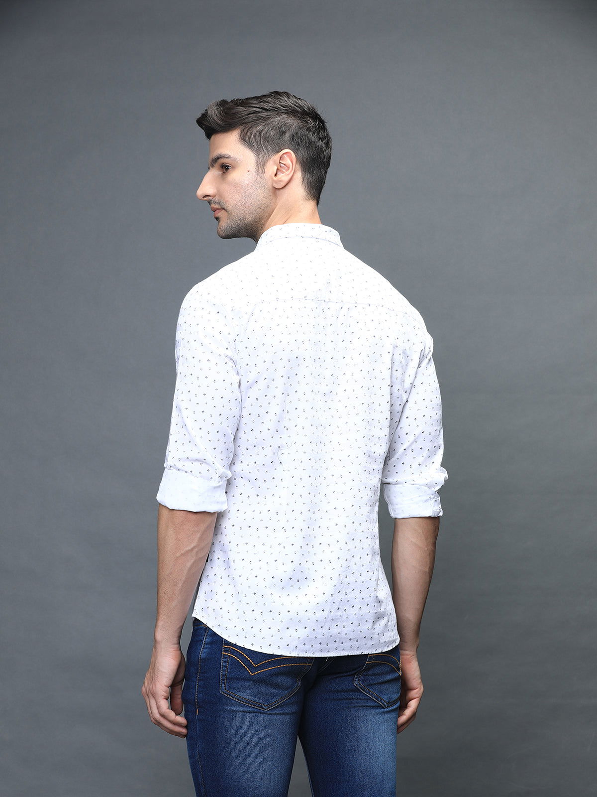 Men Slim Fit Printed Shirt