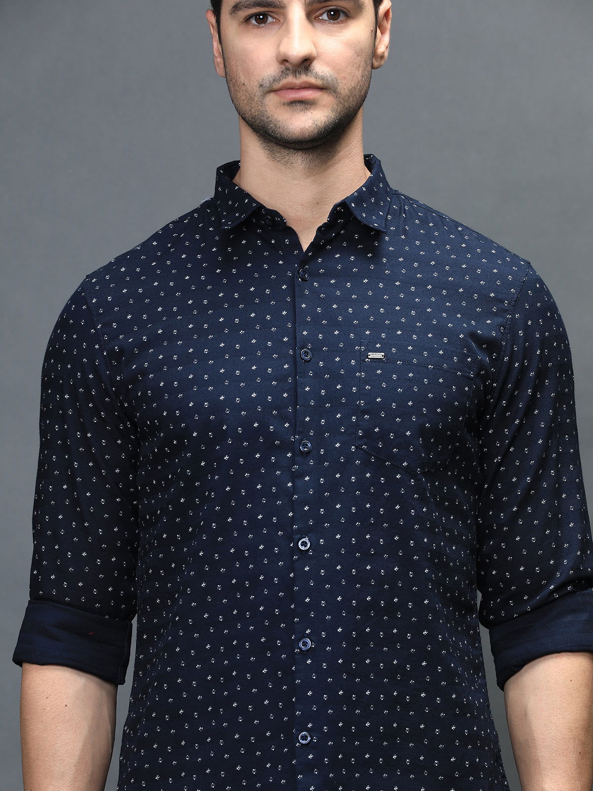 Men Slim Fit Printed Shirt