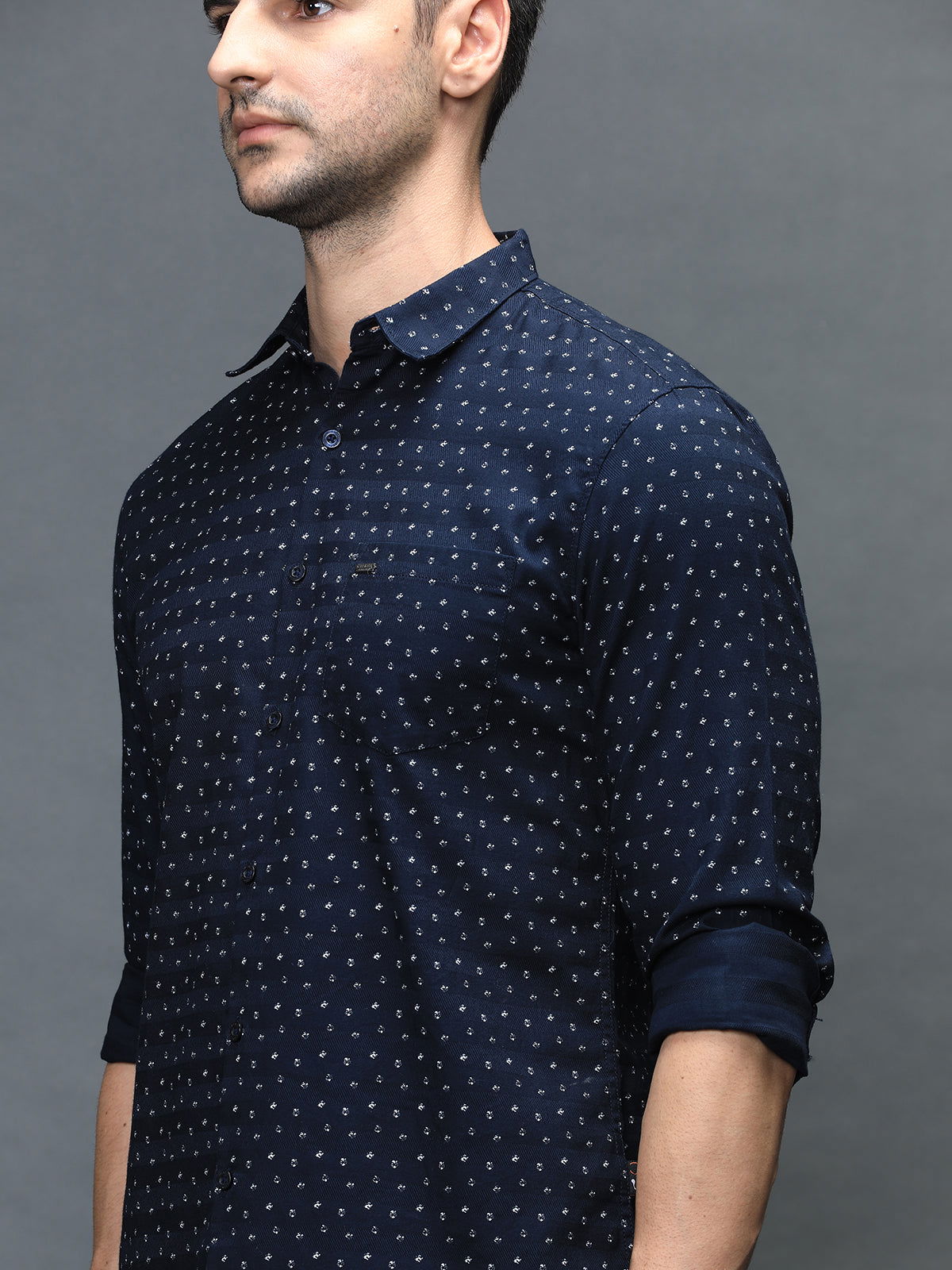 Men Slim Fit Printed Shirt