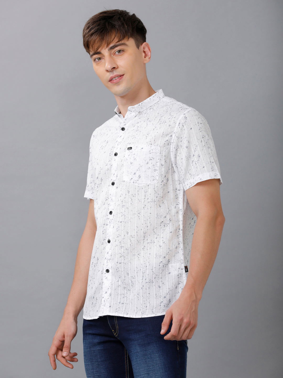 Men Slim Fit Printed Shirt