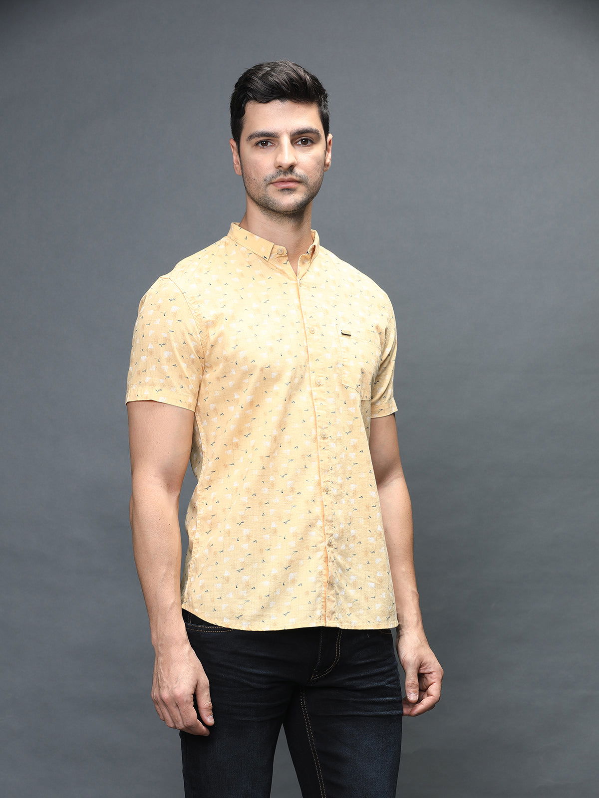 Men Slim Fit Printed Shirt