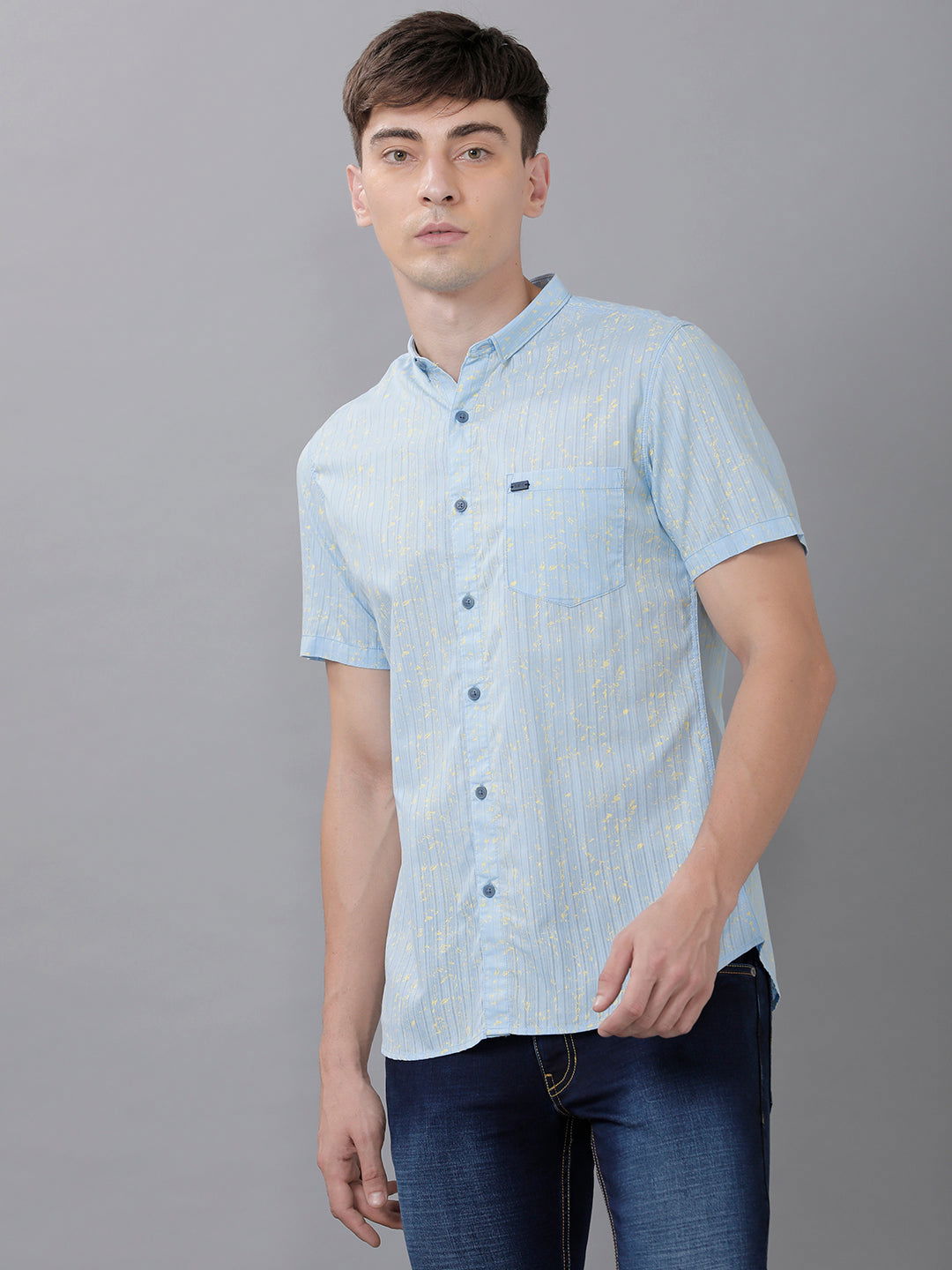 Men Slim Fit Printed Shirt