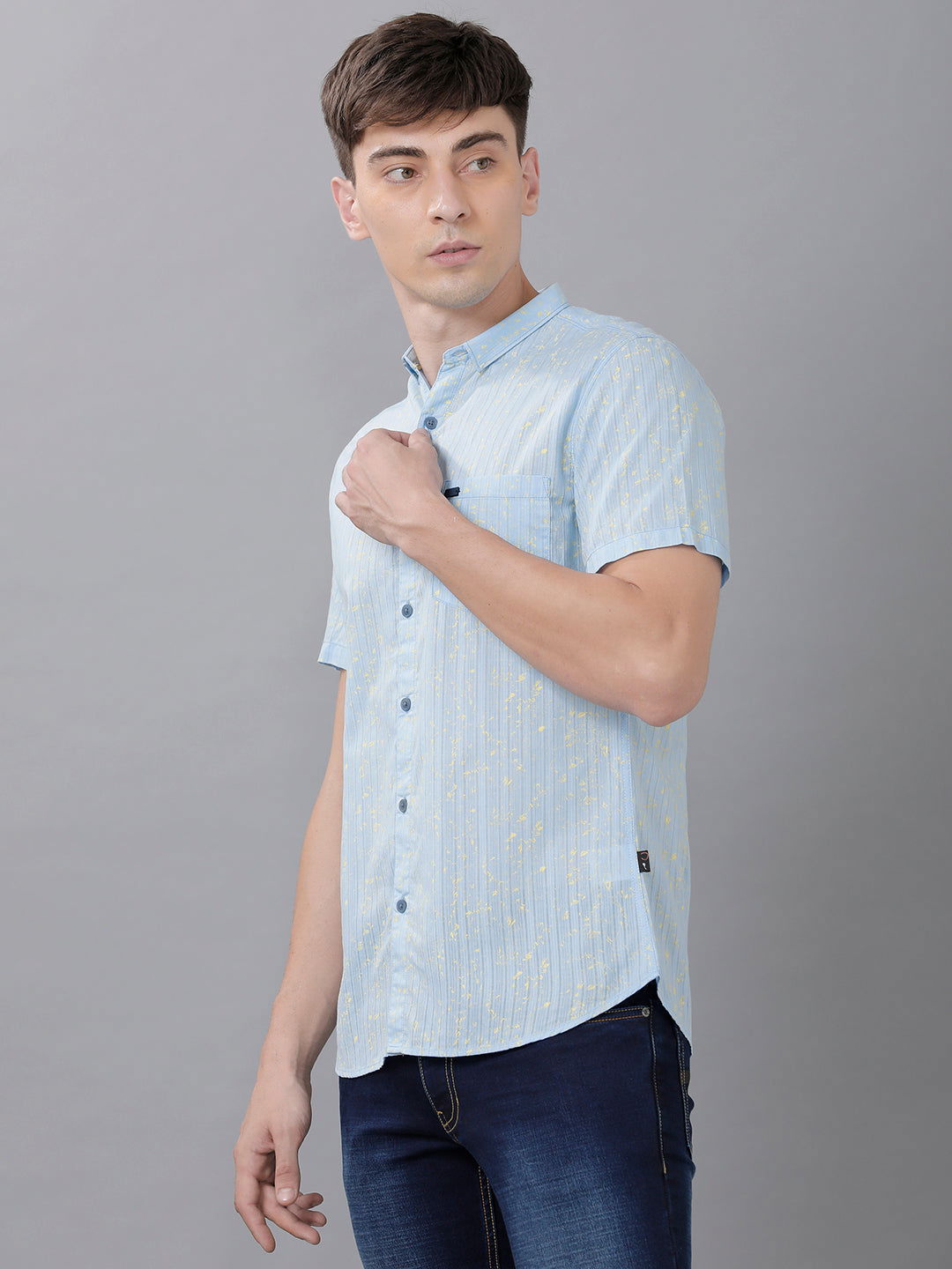 Men Slim Fit Printed Shirt