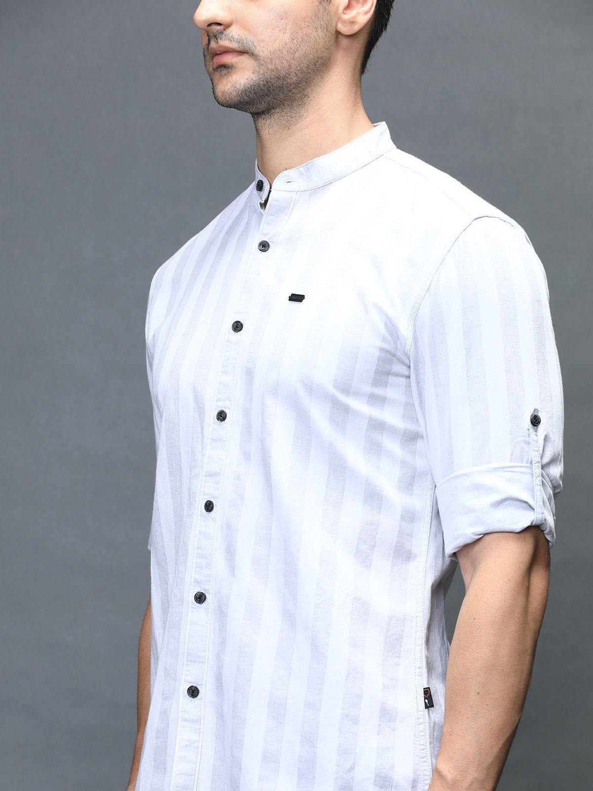 Men Slim Fit Stripe Shirt