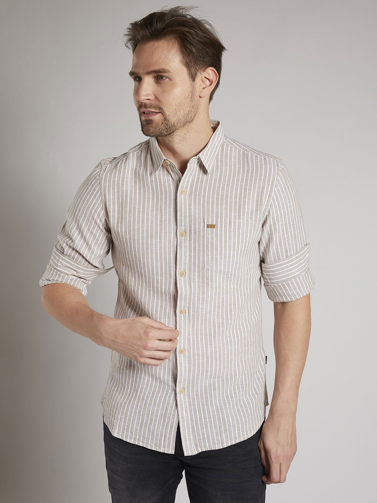 Men Stripe Shirt