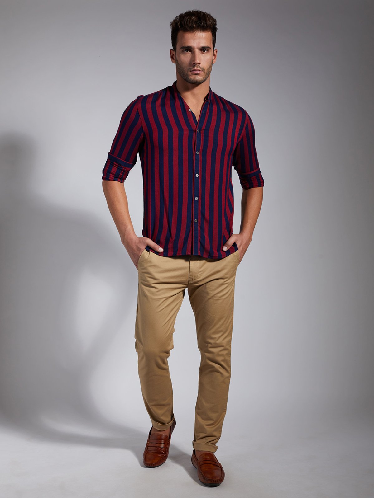 Men Stripe Shirt