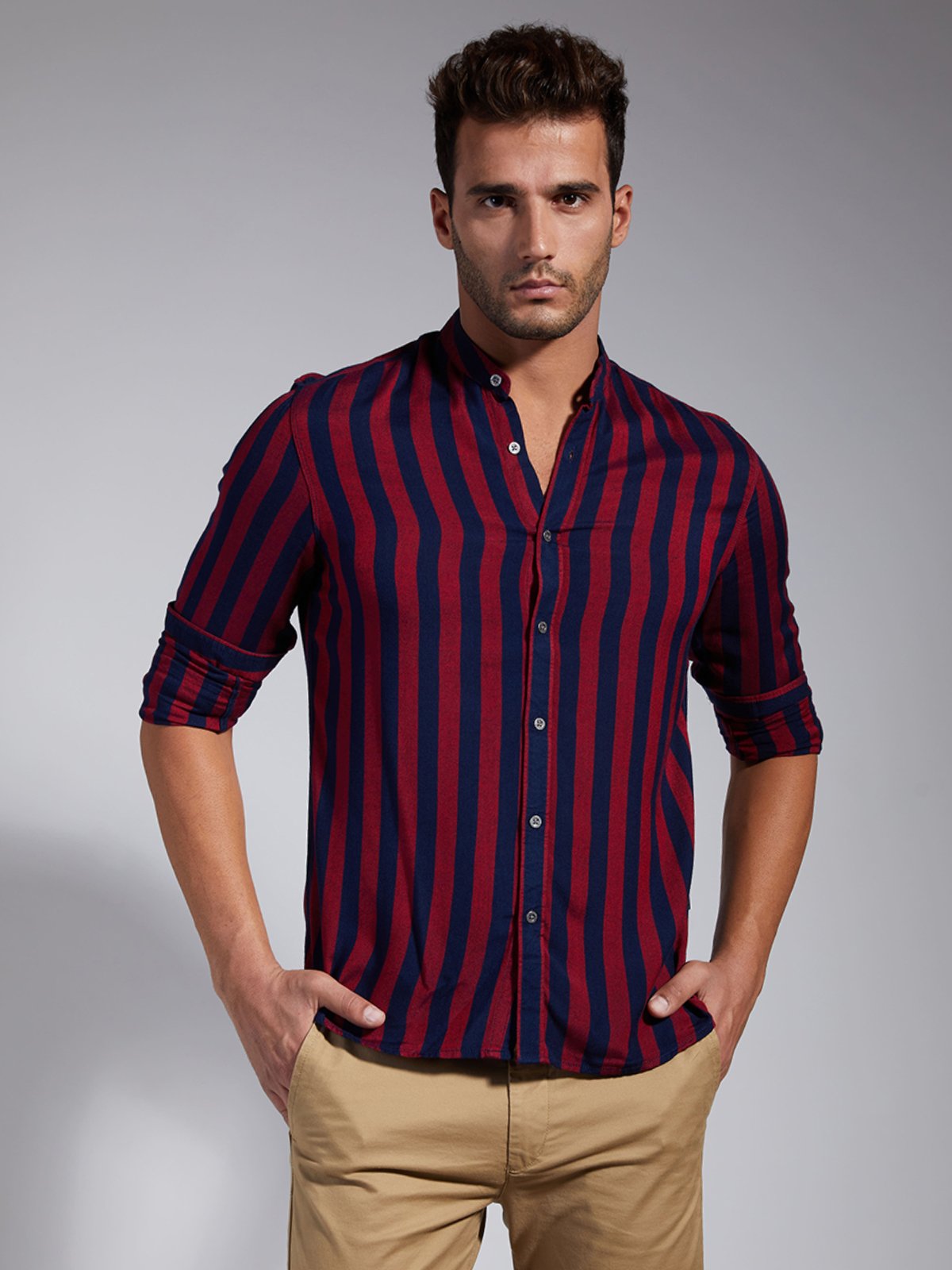 Men Stripe Shirt