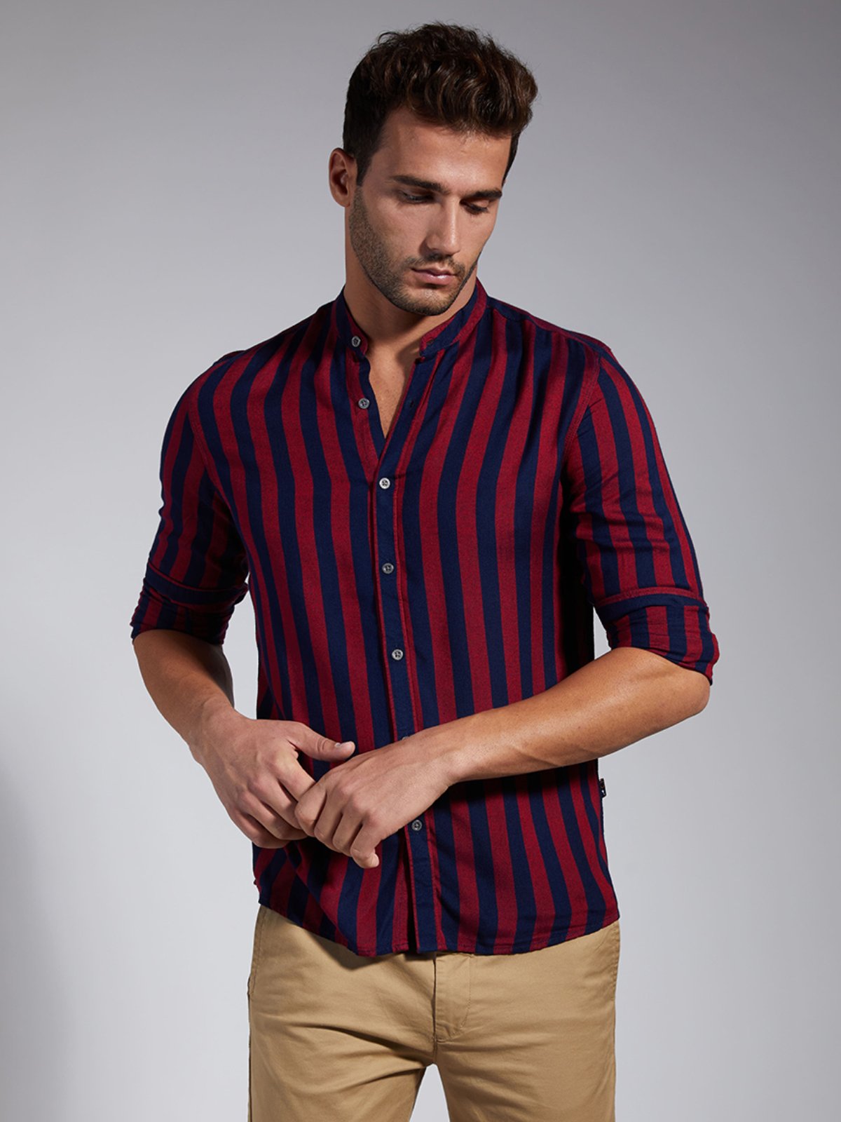 Men Stripe Shirt