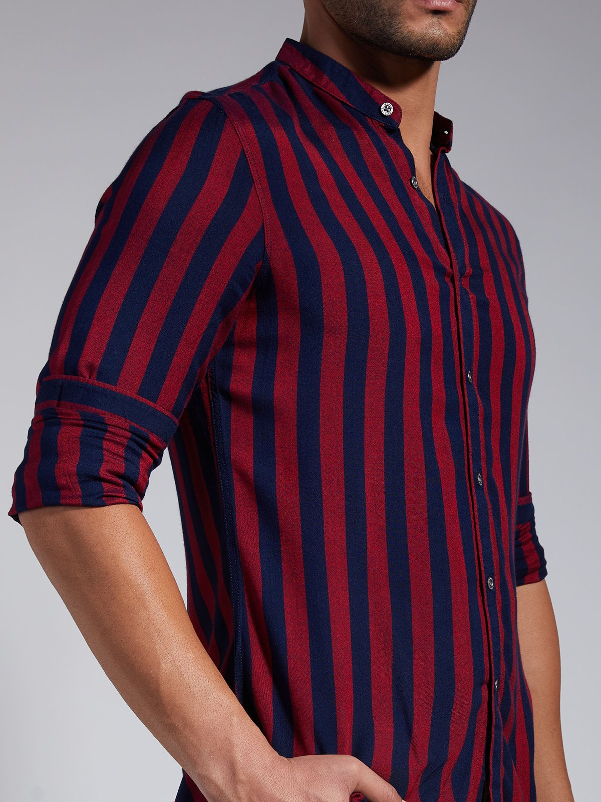 Men Stripe Shirt