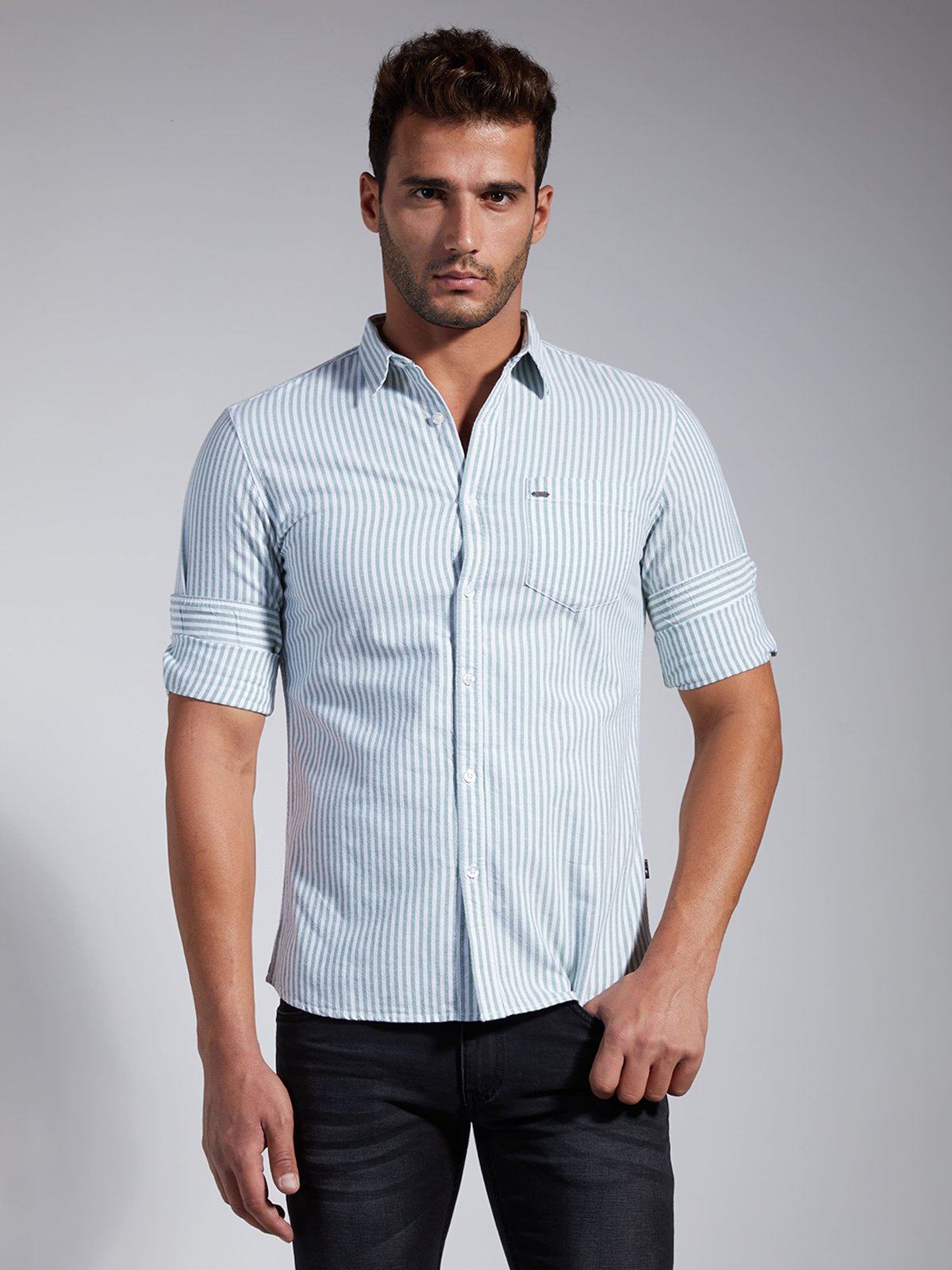 Men Stripe Shirt